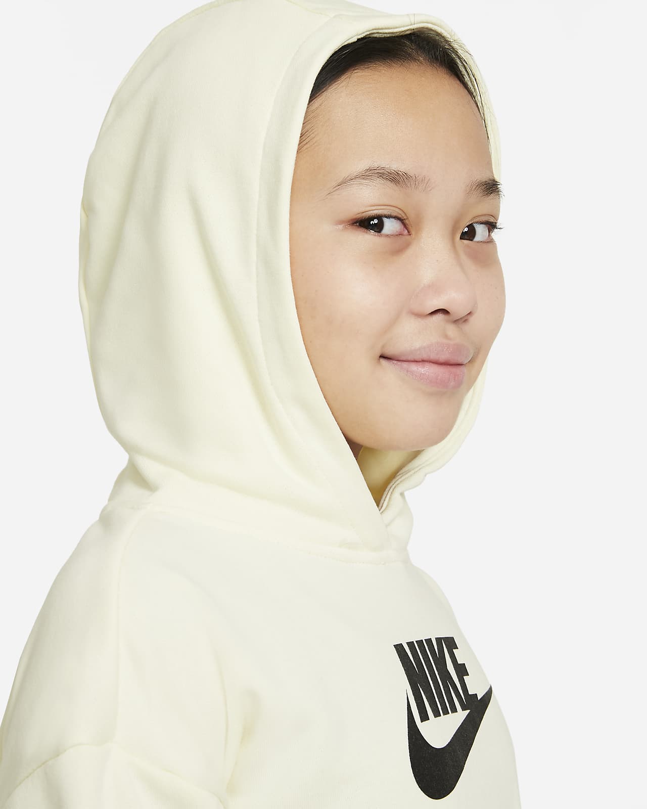 nike club french terry hoodie