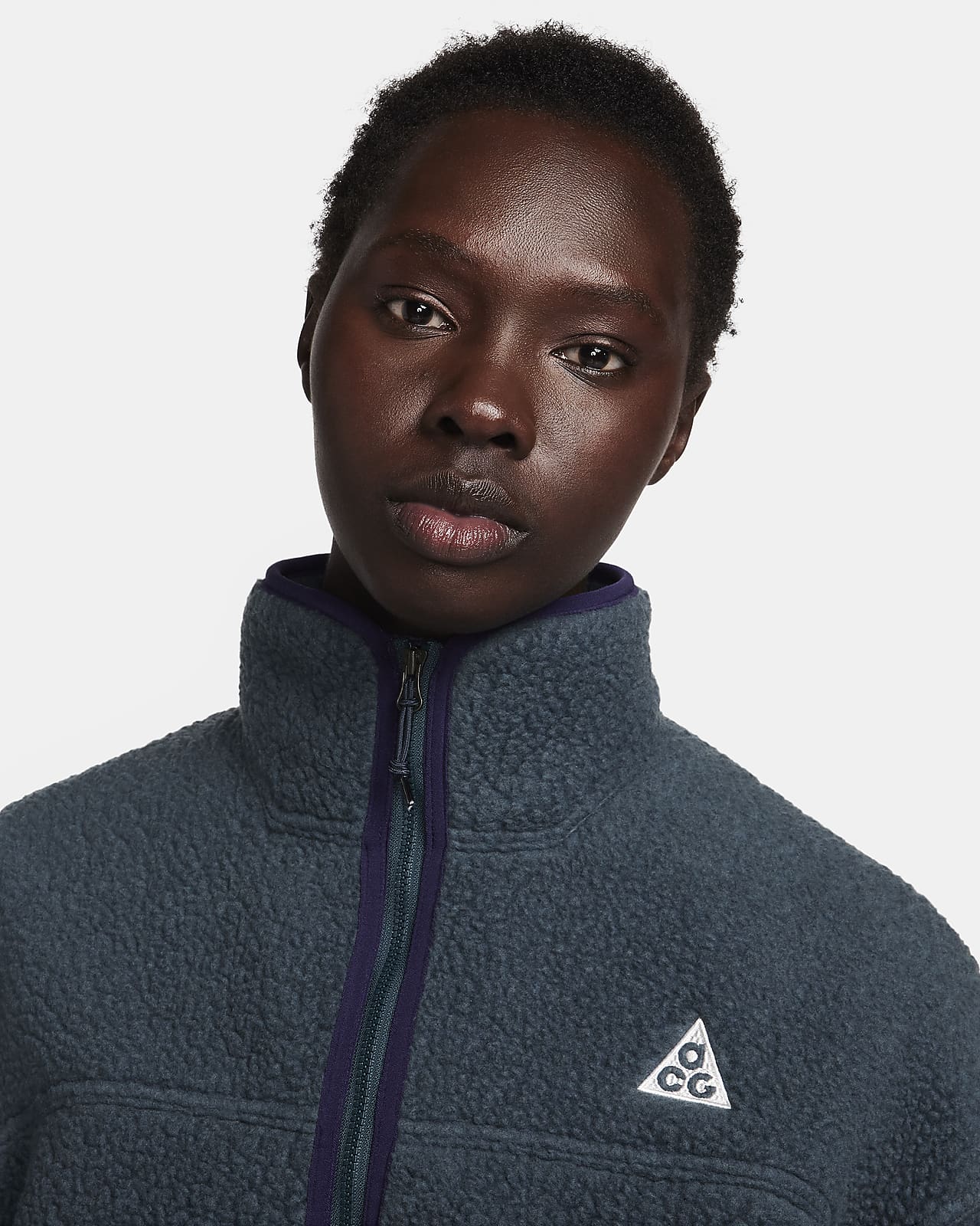 Nike ACG 'Arctic Wolf' Polartec® Women's Oversized Fleece Full-Zip Jacket.  Nike CA