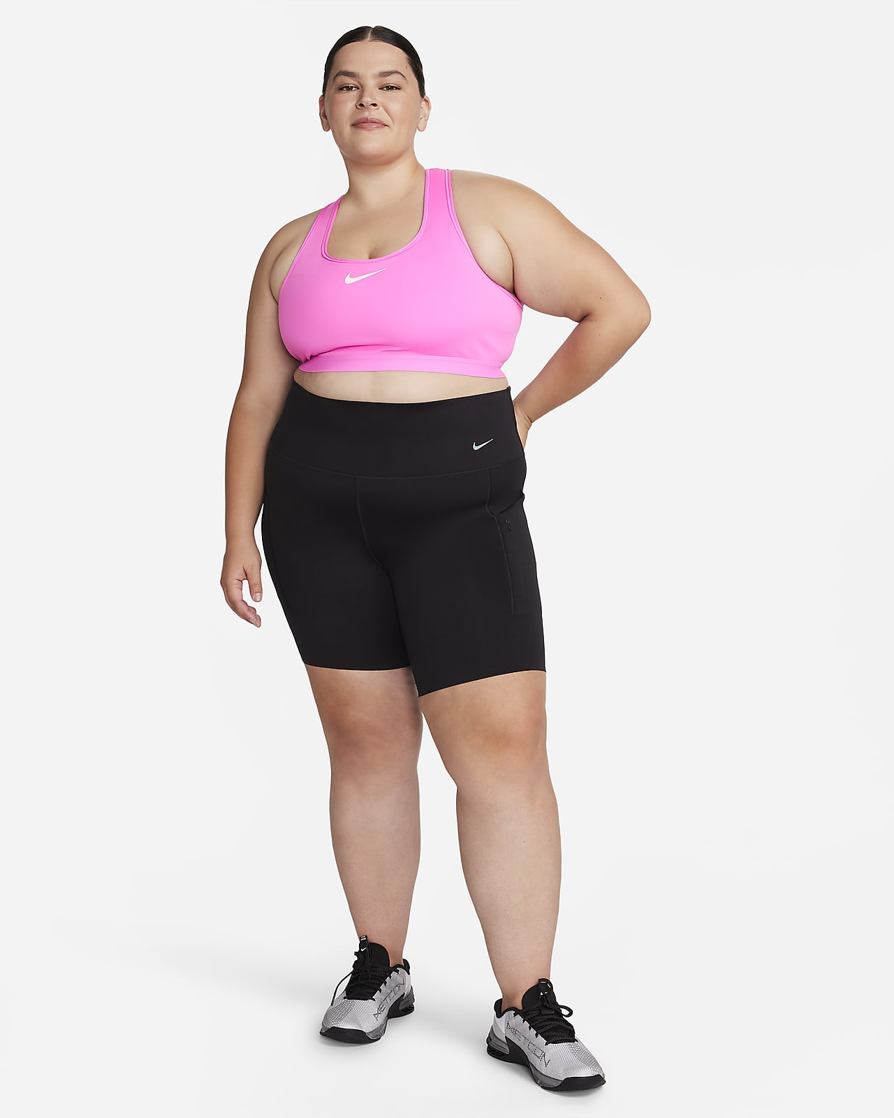 Nike Rival Women’s Plus Size Sports Bra Size 32F High Support Black