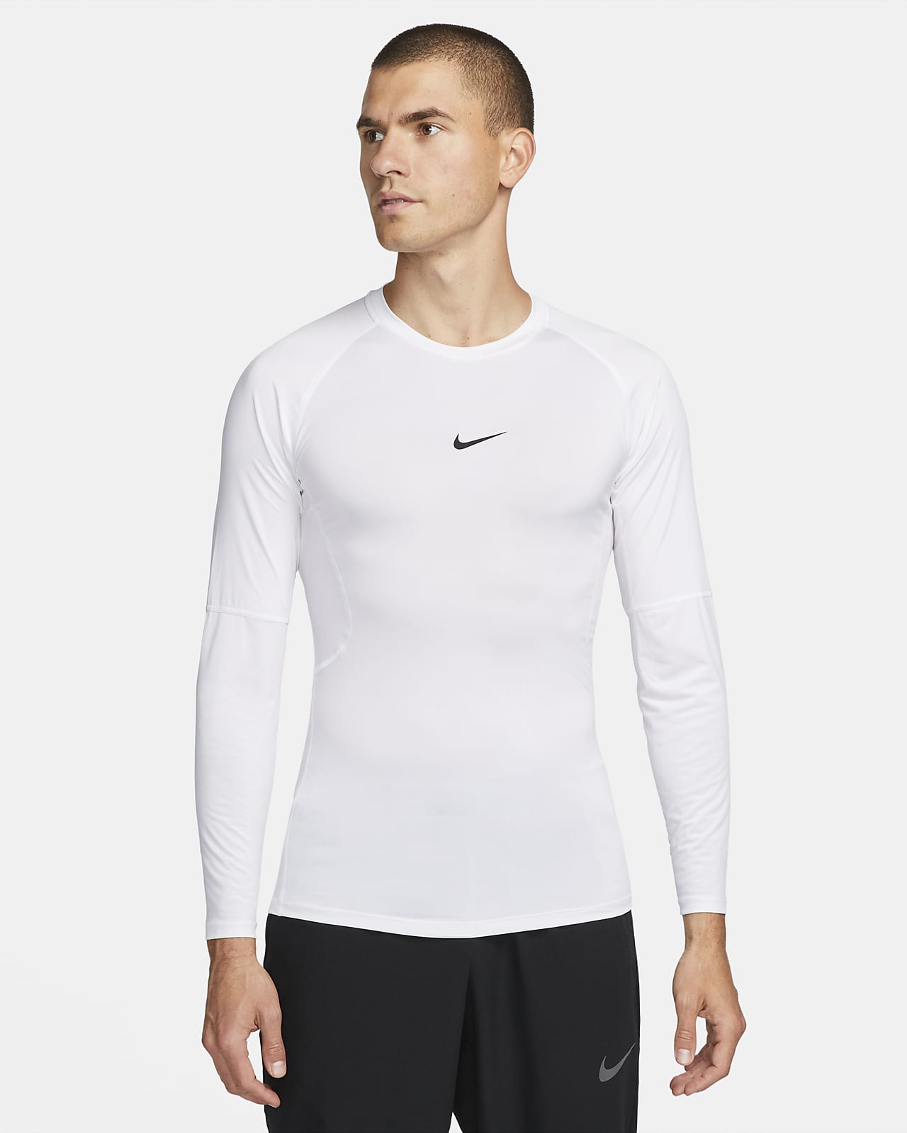 Pánské přiléhavé fitness tričko Dri-FIT Nike Pro s dlouhým rukávem
