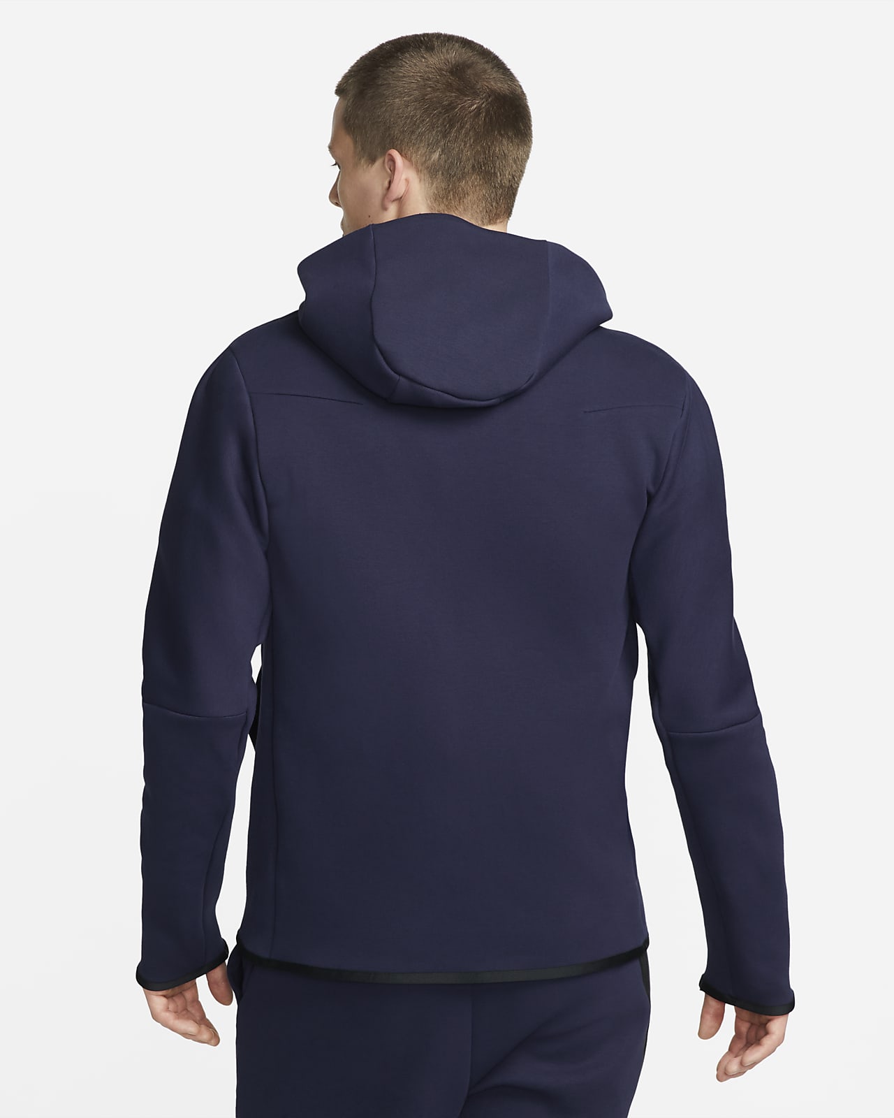 Nike Tech Fleece Zip Up Tracksuit Hoodie Black Grey Mens Size XL 2023 New 
