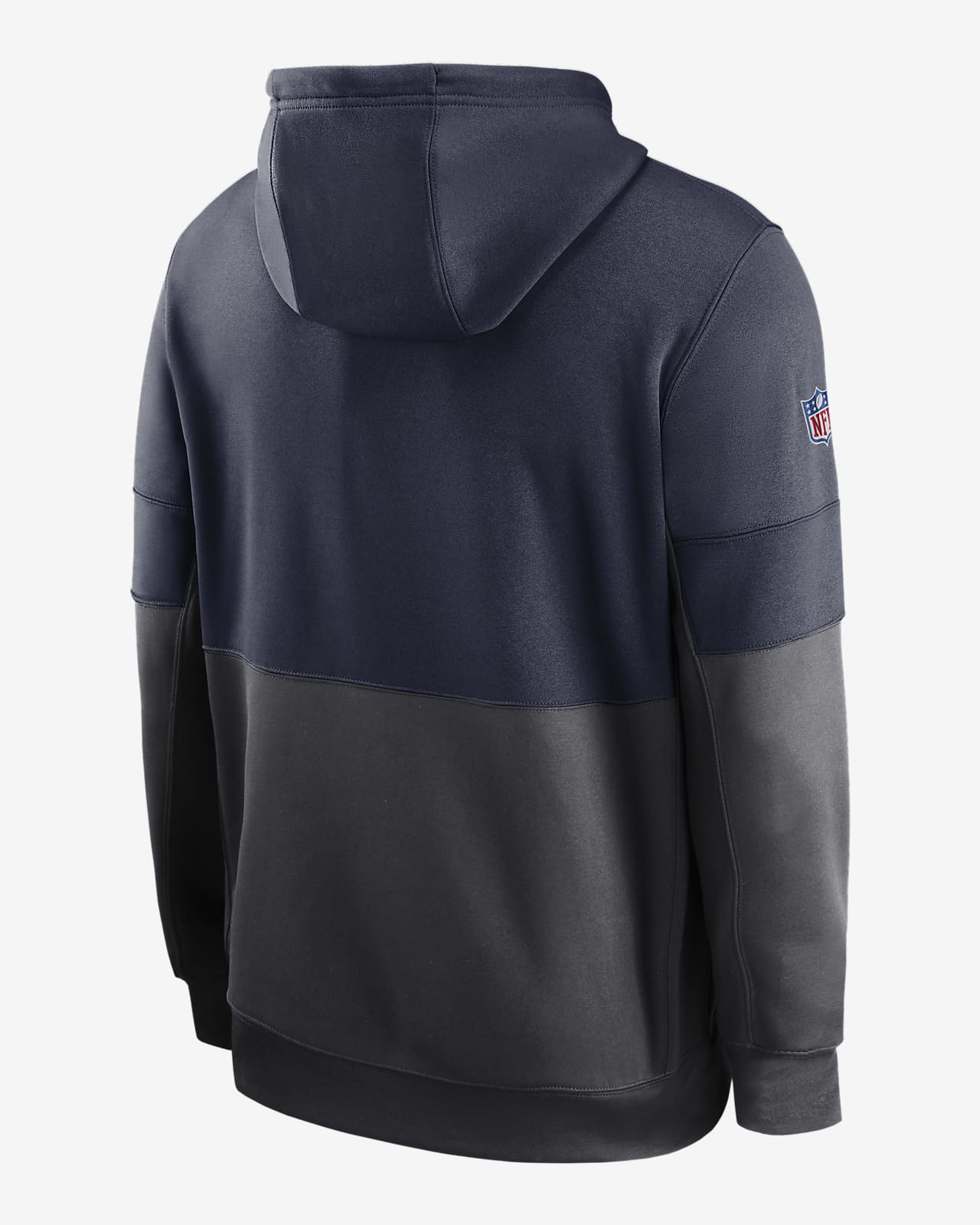 Men's Nike Navy/Gray Dallas Cowboys Fan Gear Mascot Performance Full-Zip Hoodie Size: Small