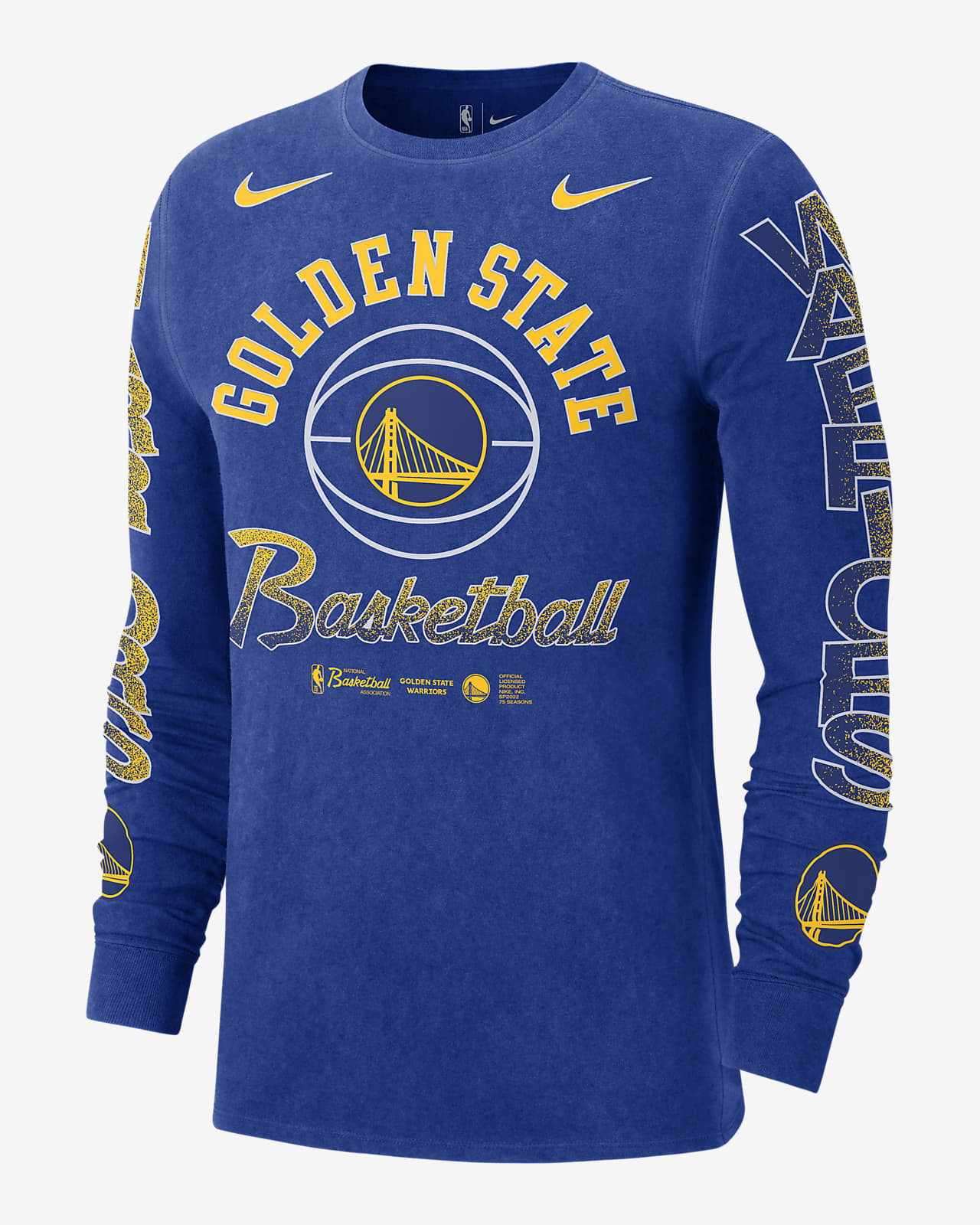 Playera de manga larga Nike NBA para hombre Golden State Warriors  Courtside. Nike.com