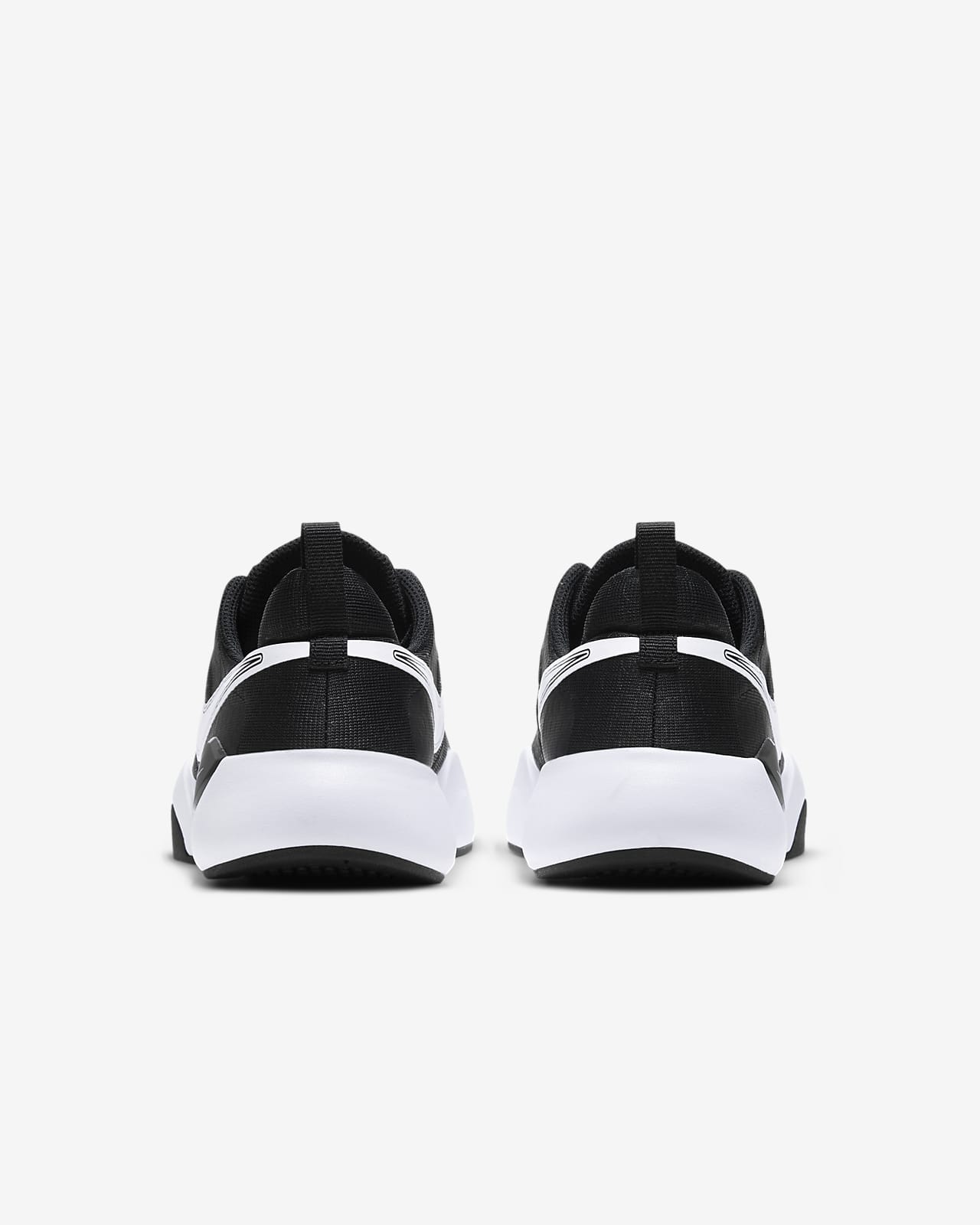 nike women's training shoes black and white