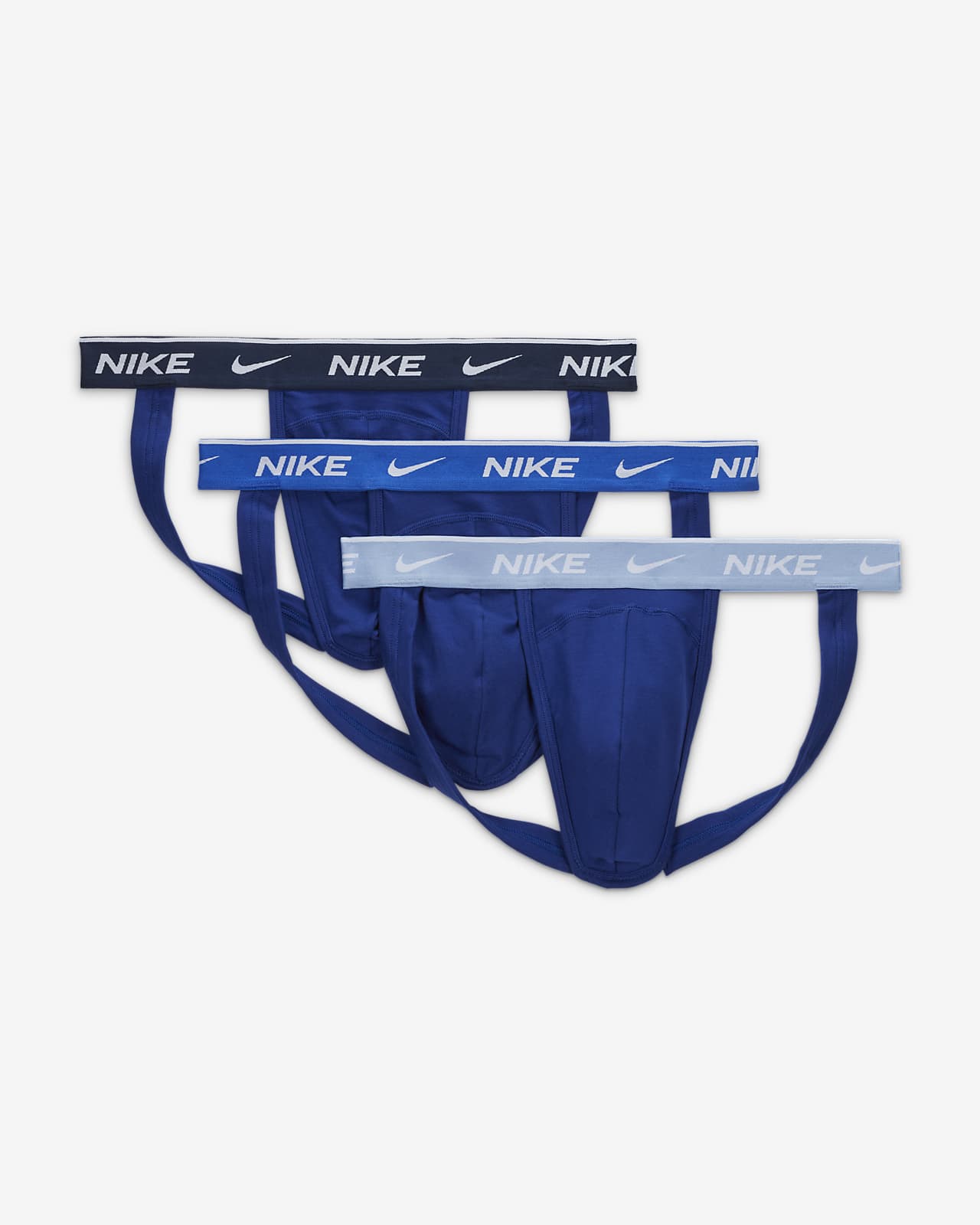 Nike Dri-FIT Essential Cotton Stretch Men's Jock Strap (3-Pack).