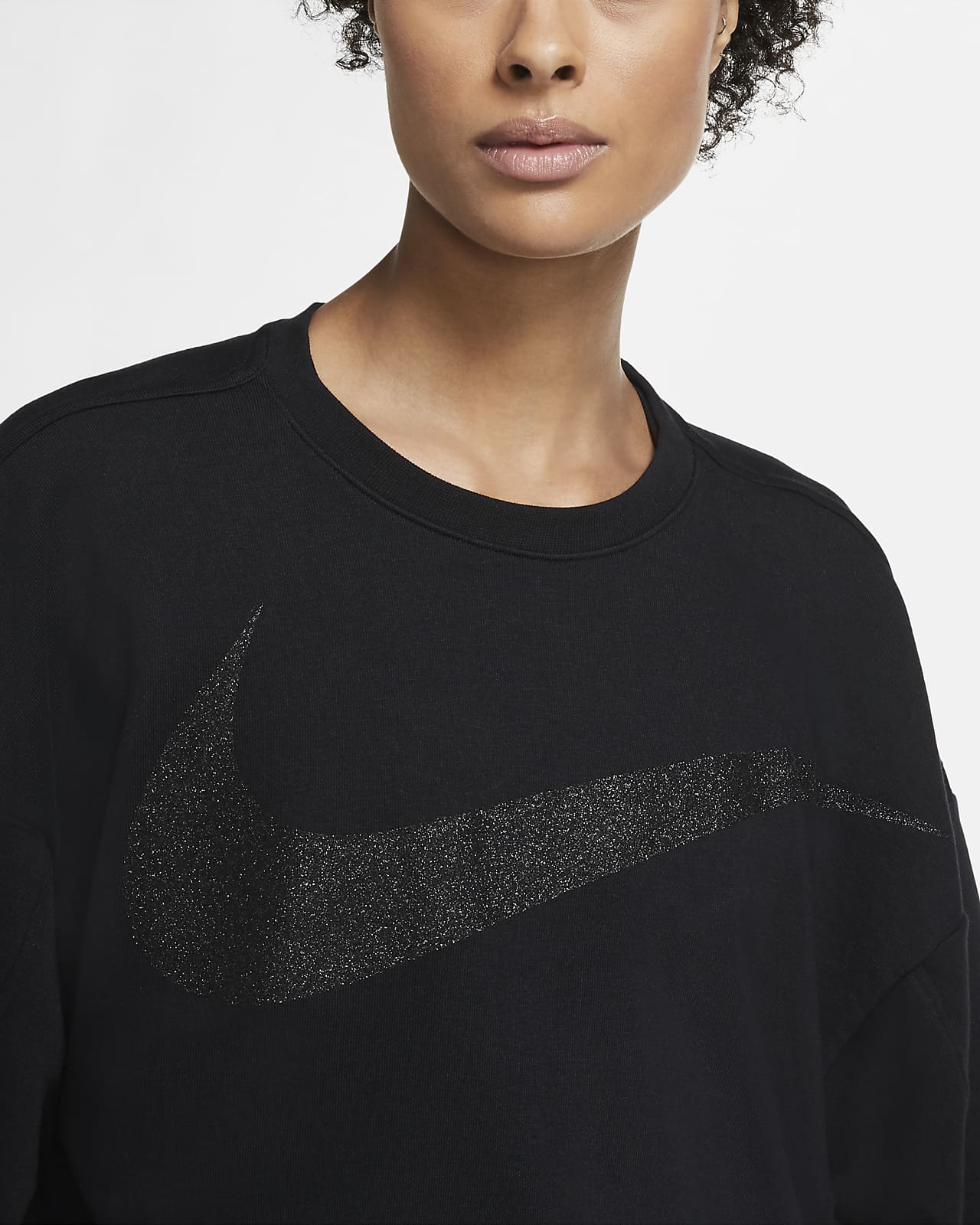 nike black crew neck womens