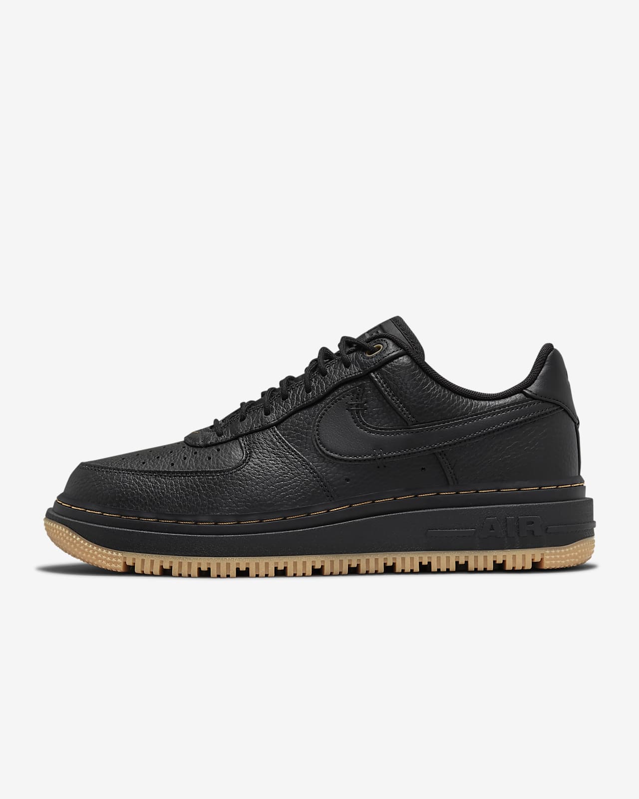 nike air force 1 luxe black gum