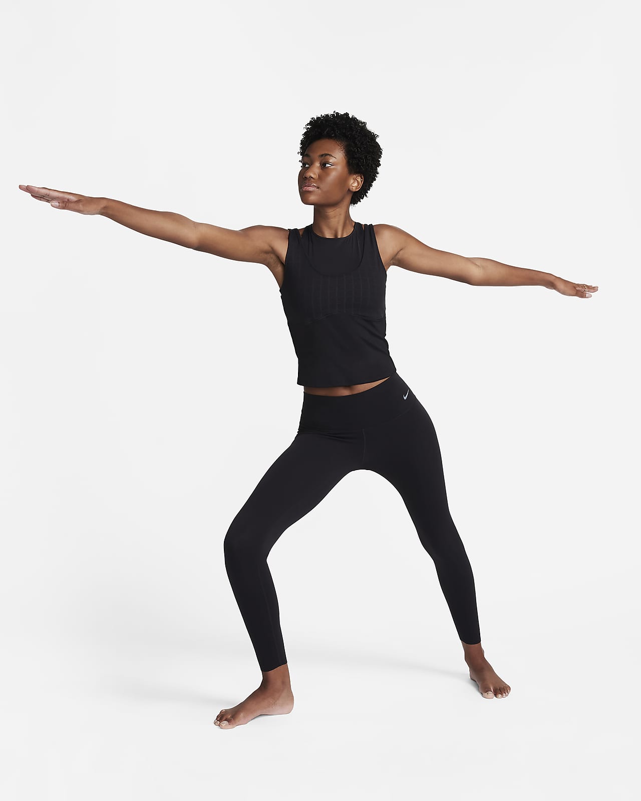Nike Yoga Dri-Fit Women Training T-Shirt Oil Green Dm7025-386