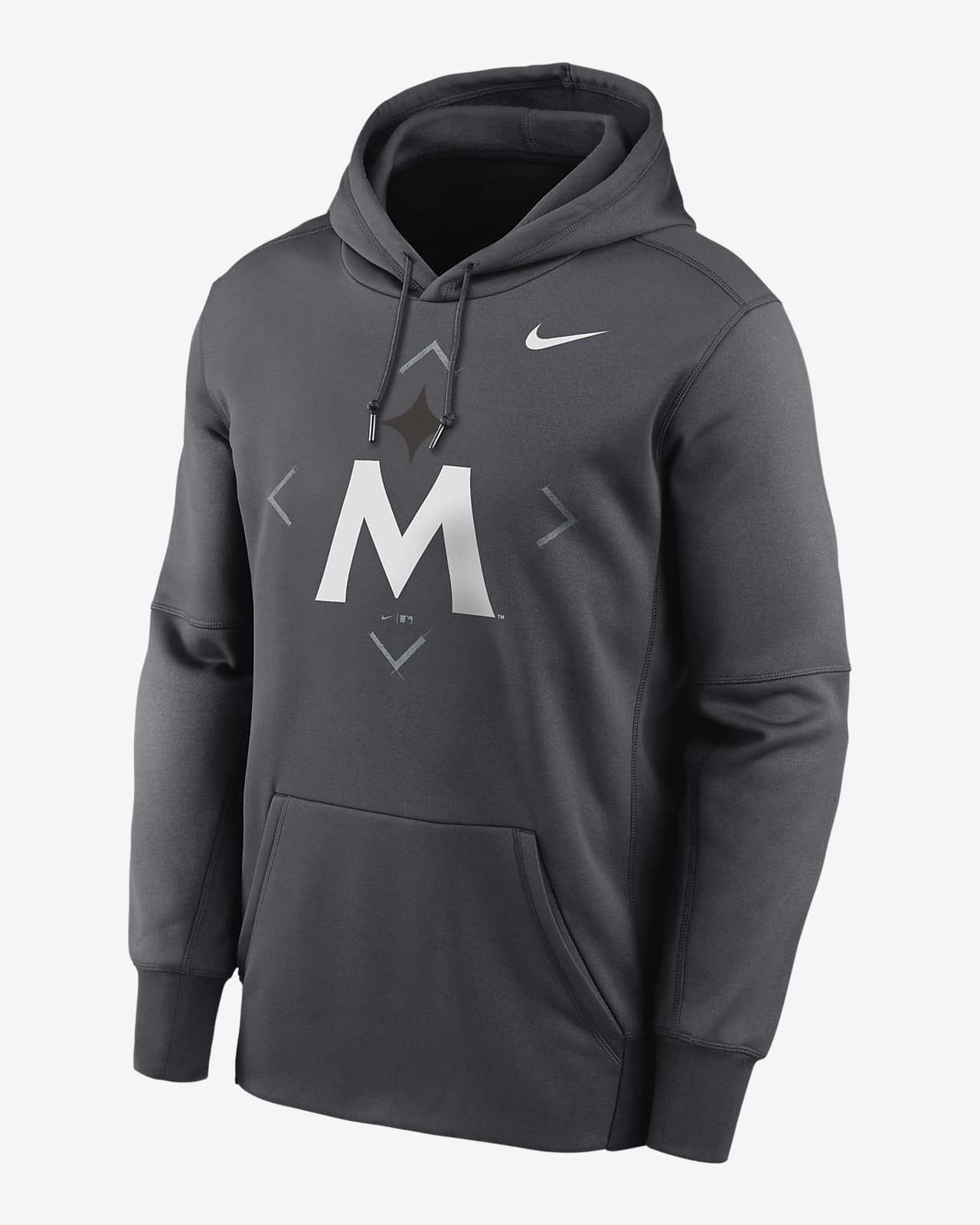 Nike Therma City Connect Pregame (MLB Miami Marlins) Men's Pullover Hoodie.