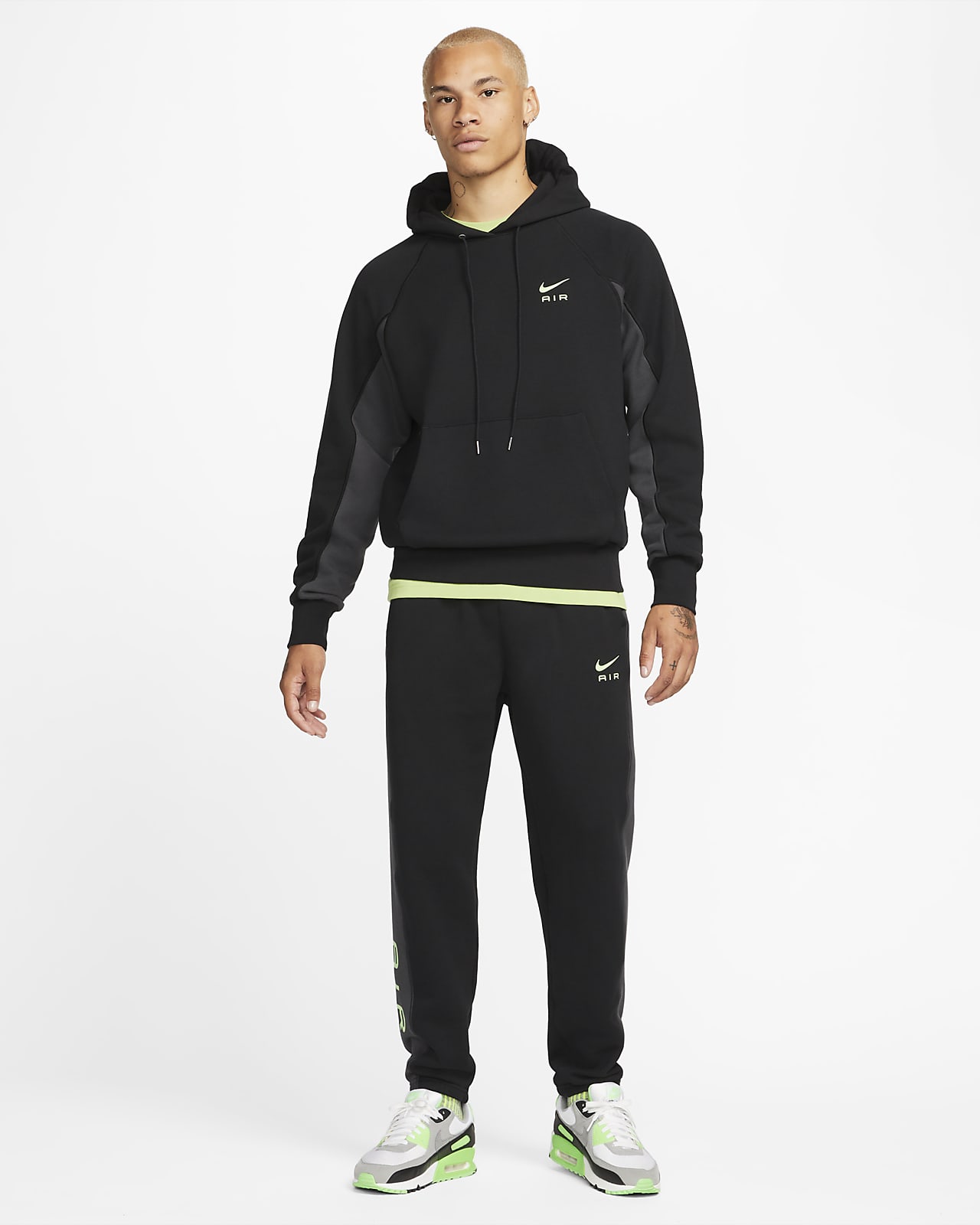 Nike Air Men's French Terry Pullover Hoodie. Nike AE
