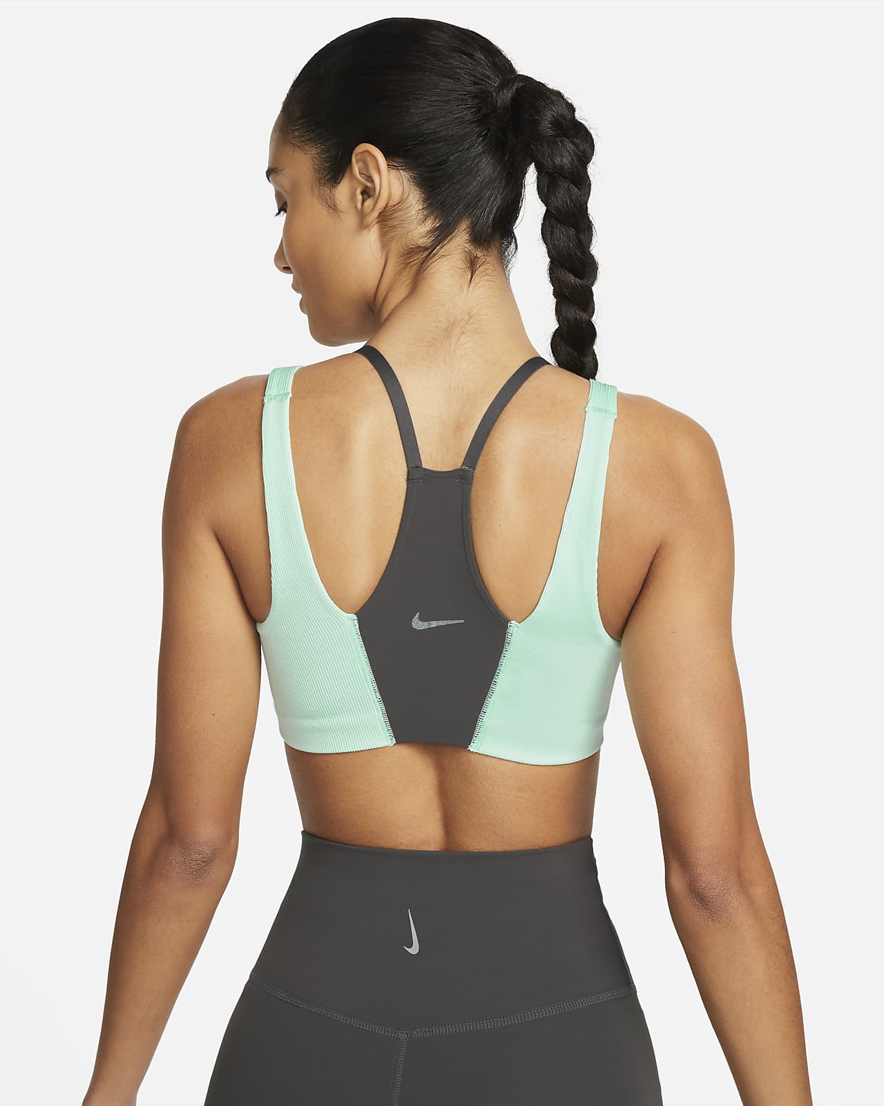 Nike Yoga Dri-FIT Indy Women's Light-Support Lightly Lined Ribbed ...