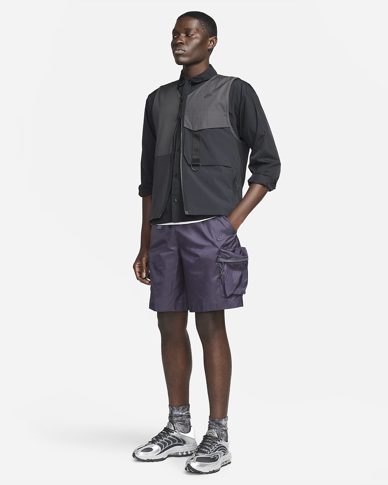 ギフ_包装 NIKE NSW TP UTILITY WOVEN SHORT - パンツ