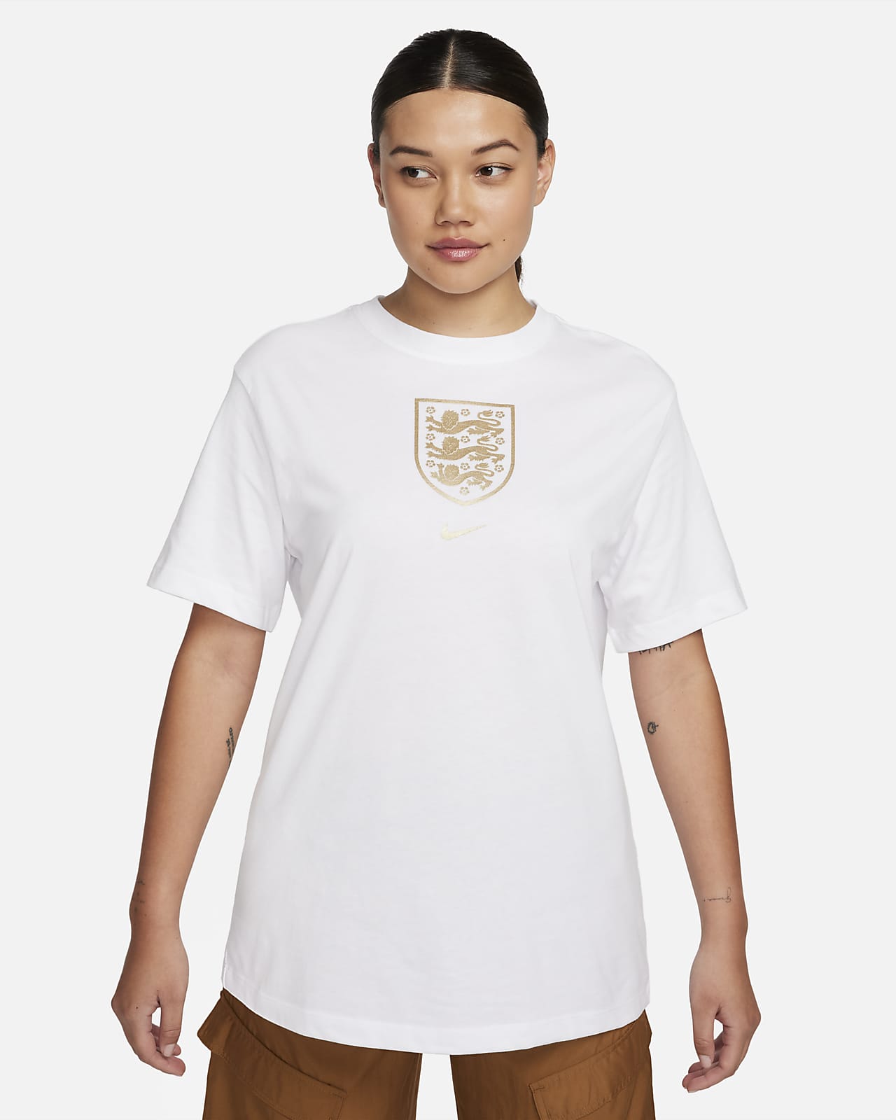 T-shirt Nike Angleterre Crest pour femme. Nike LU