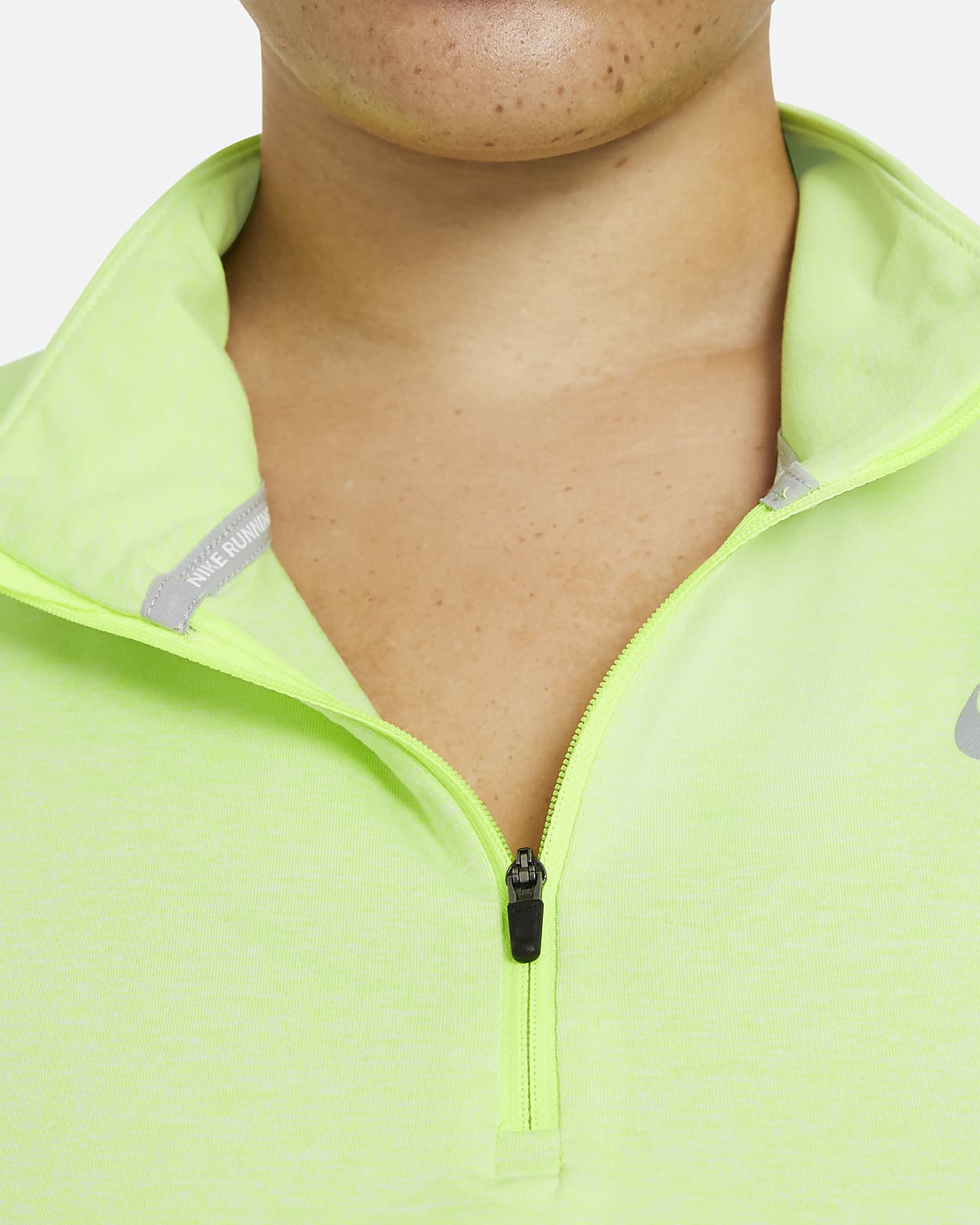 yellow nike running top