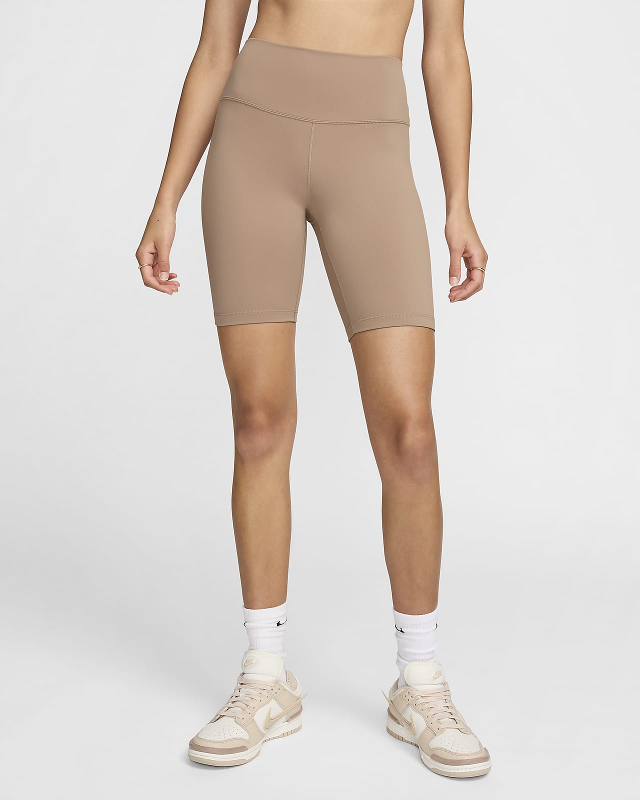 Nike One Bike Shorts mit hohem Taillenbund für Damen (ca. 20,5 cm)