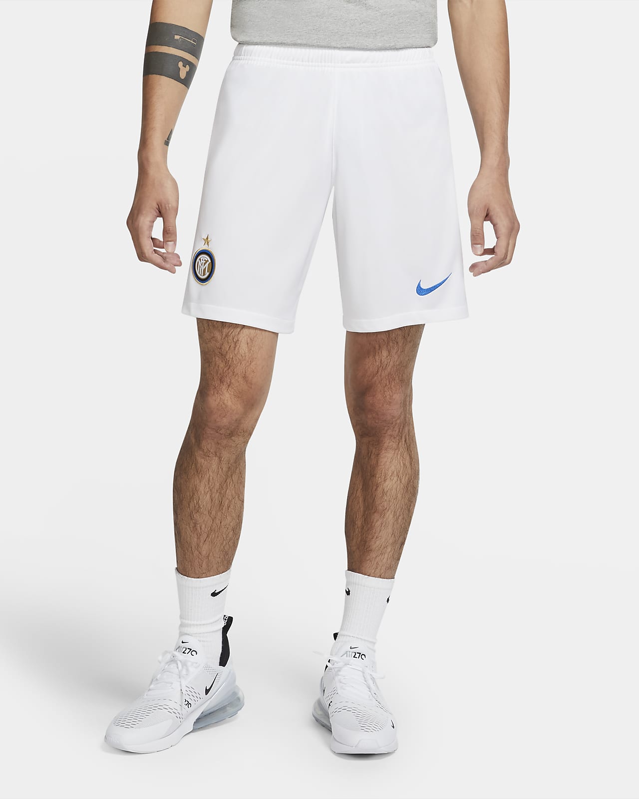 white nike football shorts