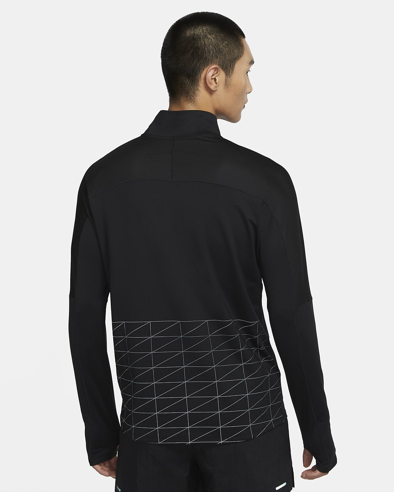 nike black running top
