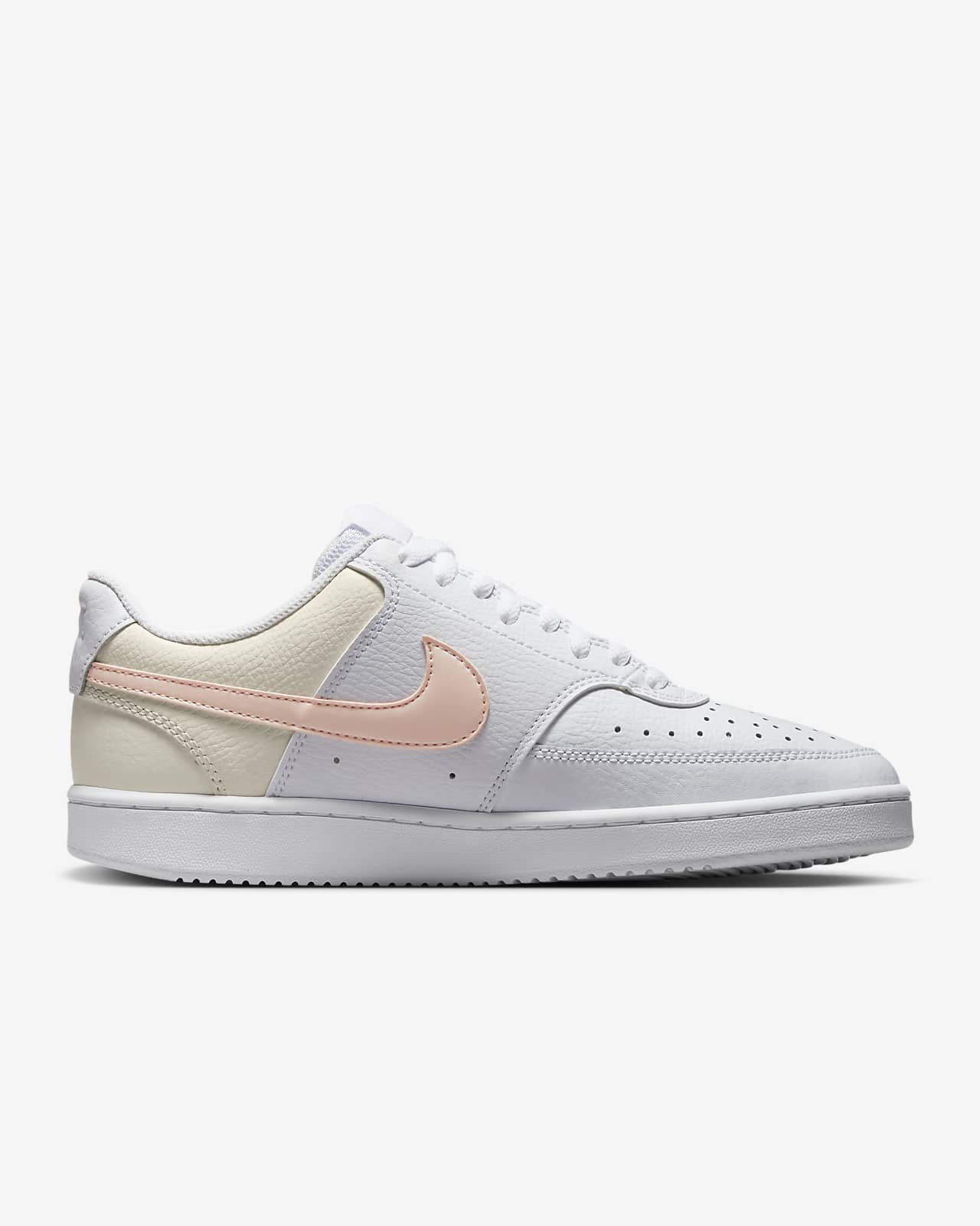 nike court vision low white washed coral
