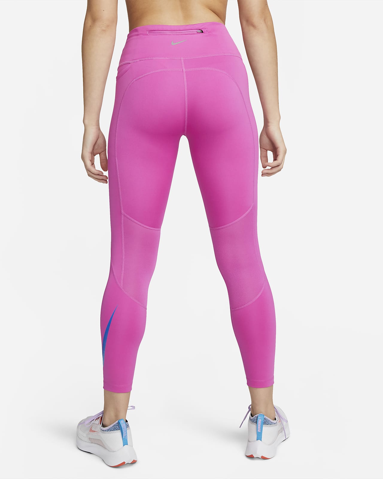 Nike Fast Women's Mid-Rise 7/8 Running Leggings with Pockets. Nike CH