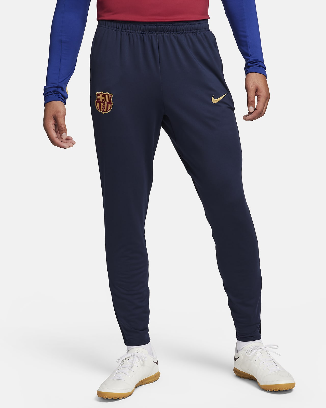 กางเกงฟุตบอลขายาวผู้ชาย Nike Dri-FIT FC Barcelona Strike