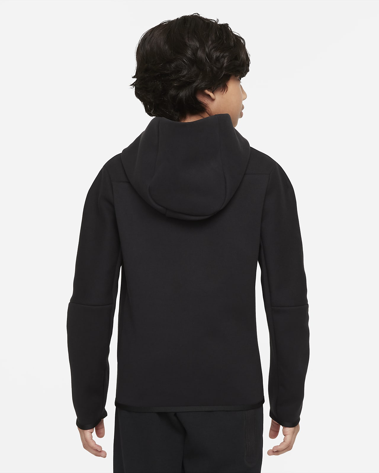 NIKE TECH FLEECE Tuta Felpa con Cappuccio e Cerniera-Grigio e Nero Taglia  Mens Medium eccellente EUR 37,50 - PicClick IT