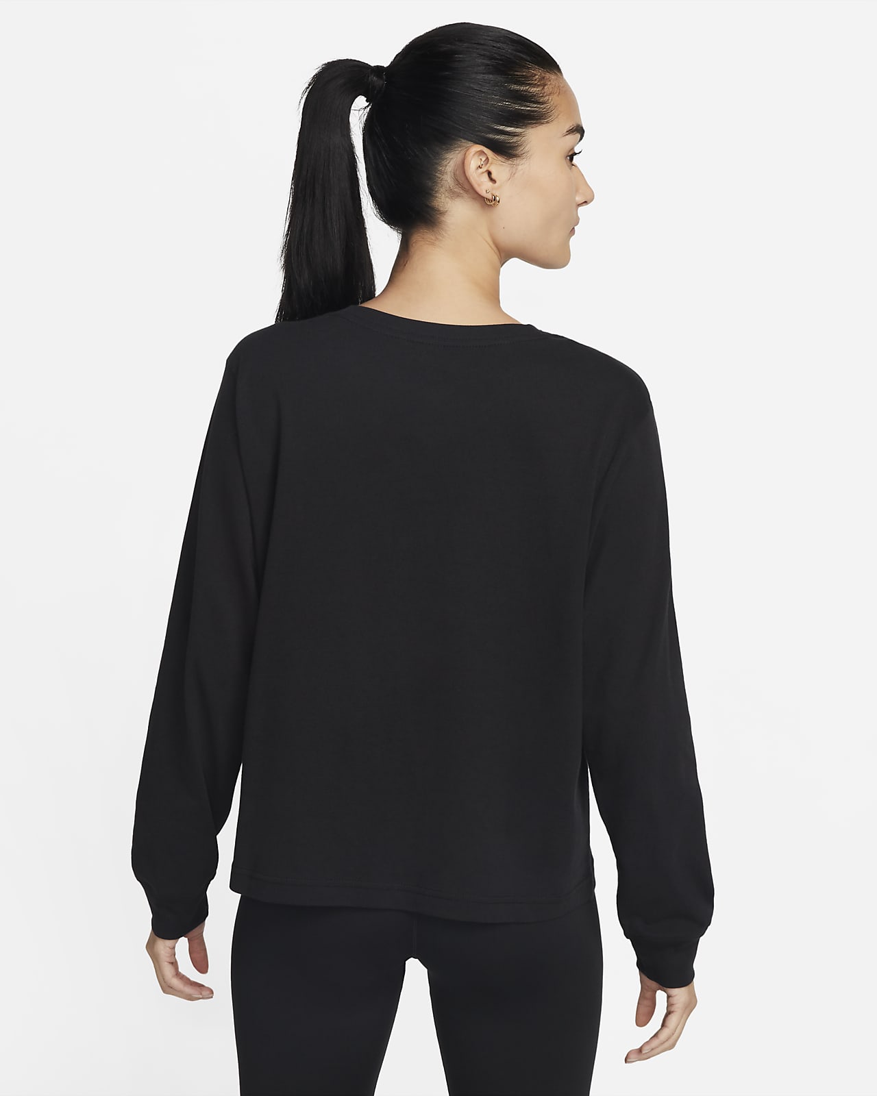 Nike Swoosh Fly Women's Boxy Long-Sleeve T-Shirt. Nike VN