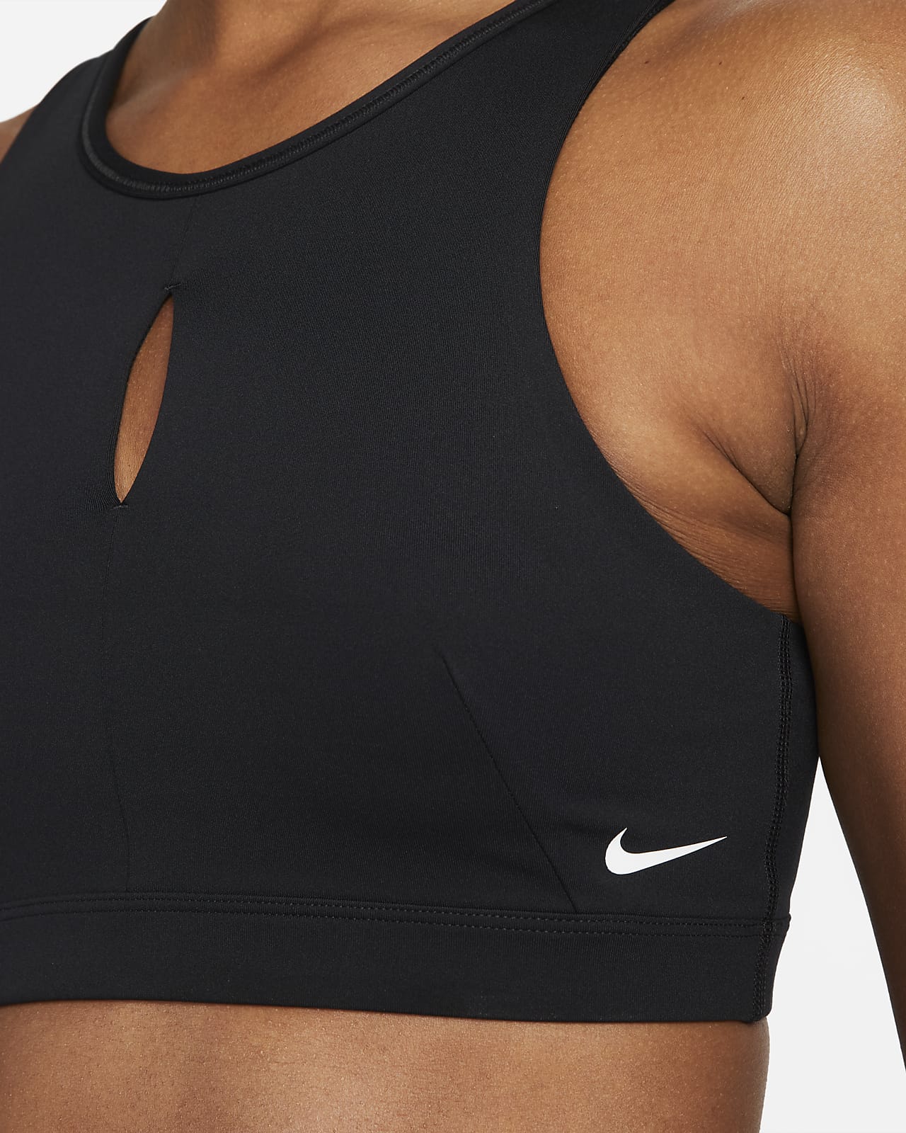 Nike Swoosh Women's Medium-Support High-Neck Keyhole Sports Bra. Nike.com