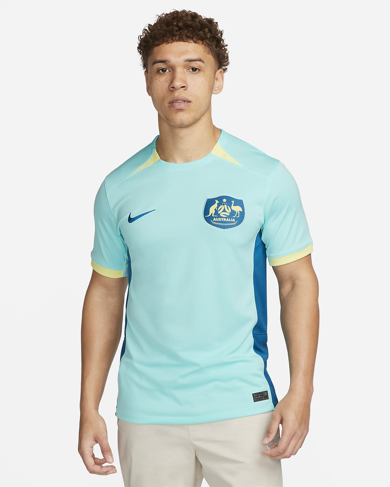 Taxpayer myg til Australien 2023 Stadium Away Nike Dri-FIT-fodboldtrøje til mænd. Nike DK