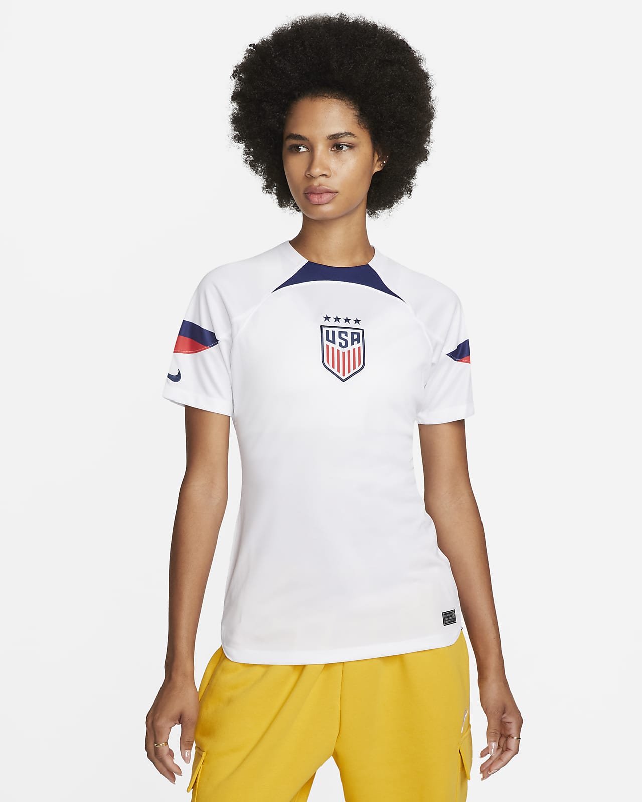 Jersey de Dri-FIT de la selección fútbol de EE. UU. local 2022/23 Stadium para mujer. Nike.com