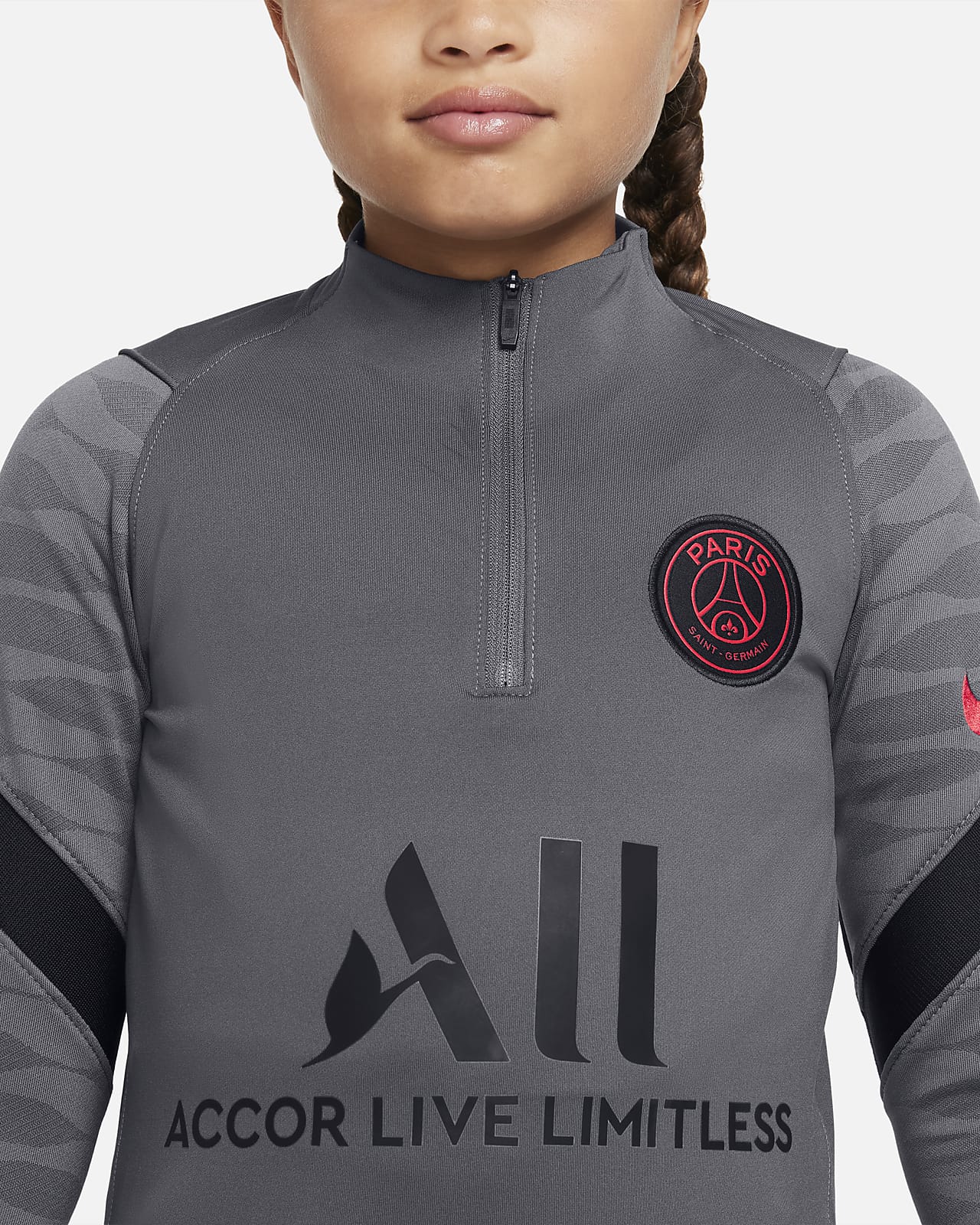 Футболка для футбольного тренинга для школьников Nike Dri-FIT Paris  Saint-Germain Strike. Nike RU