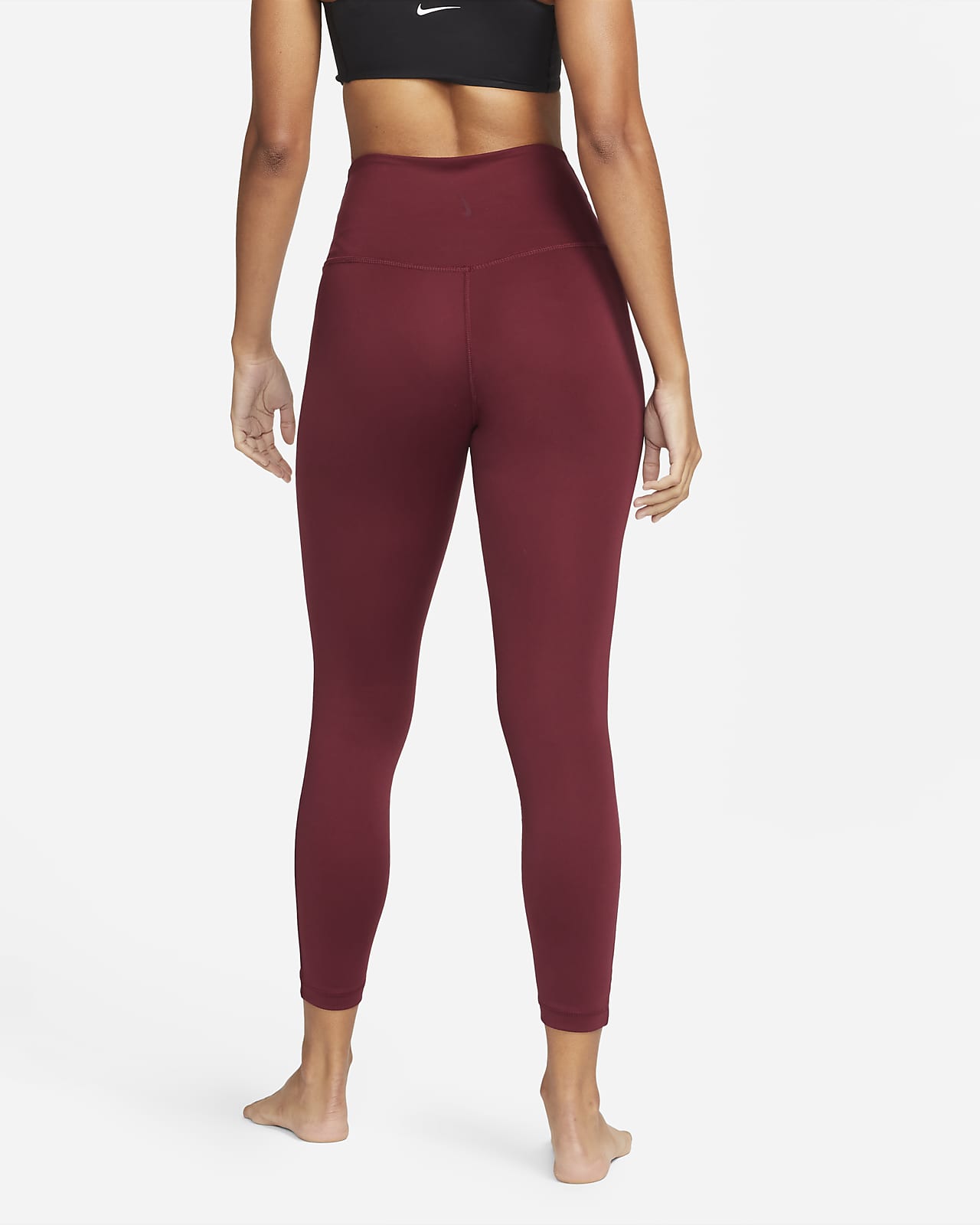 Leggings de cintura alta con ribete met lico de 7 8 para mujer Nike Yoga