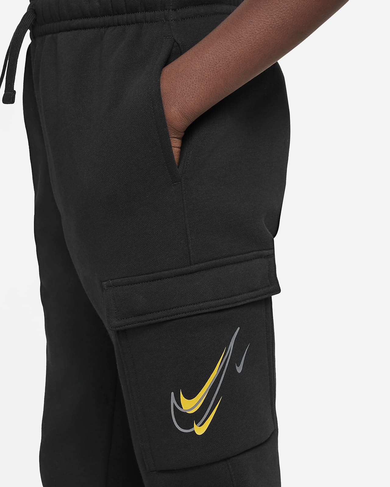 Nike Sportswear Cargobroek van fleece voor jongens. Nike BE