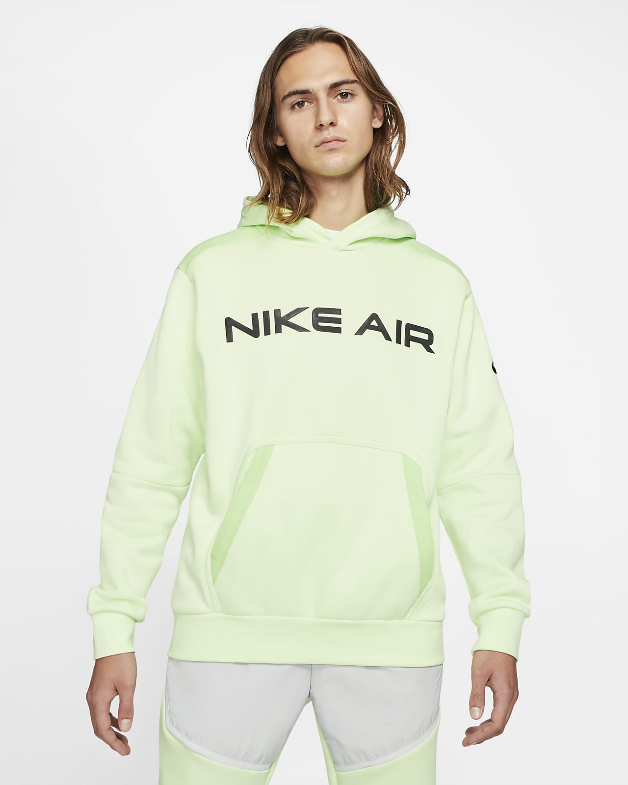 nike air hoodie green