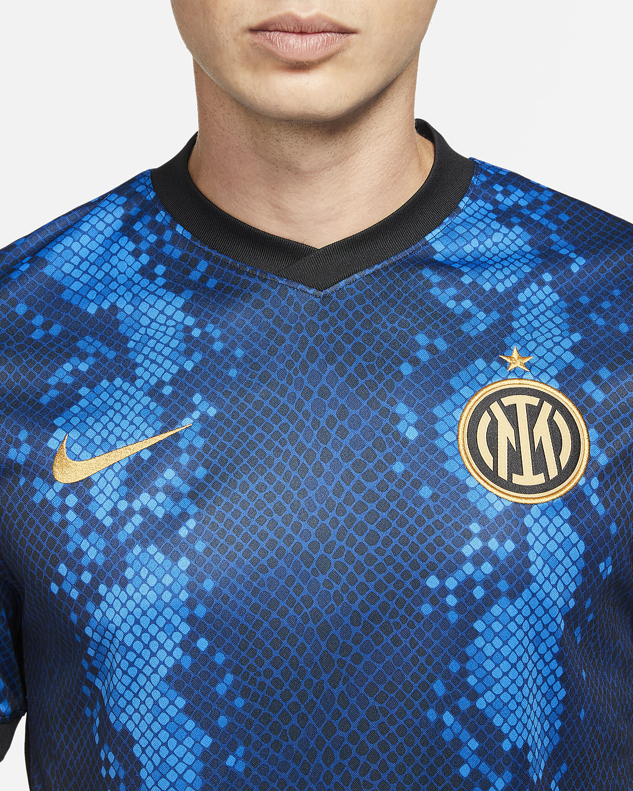 Camiseta de fútbol Nike Dri-FIT para hombre Inter local 2021/22 Stadium. Nike.com