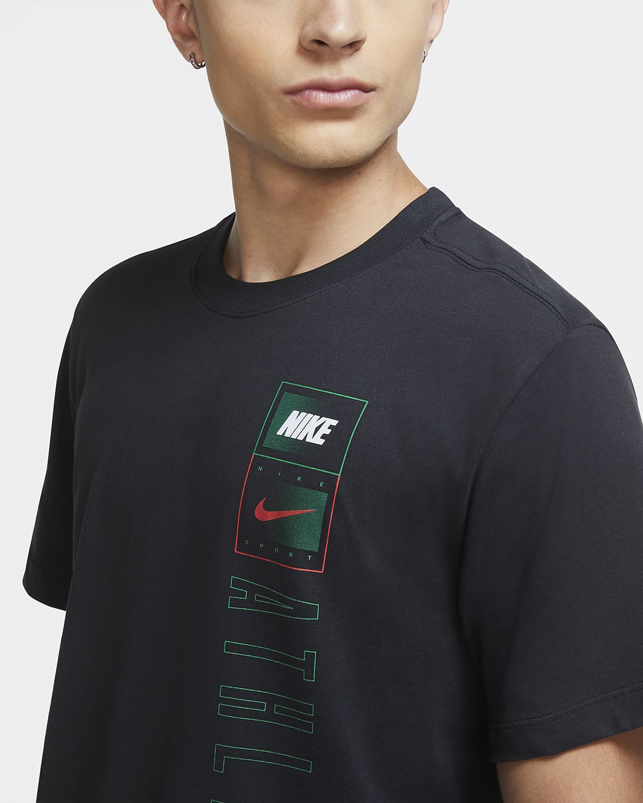 red nike dri fit shirt