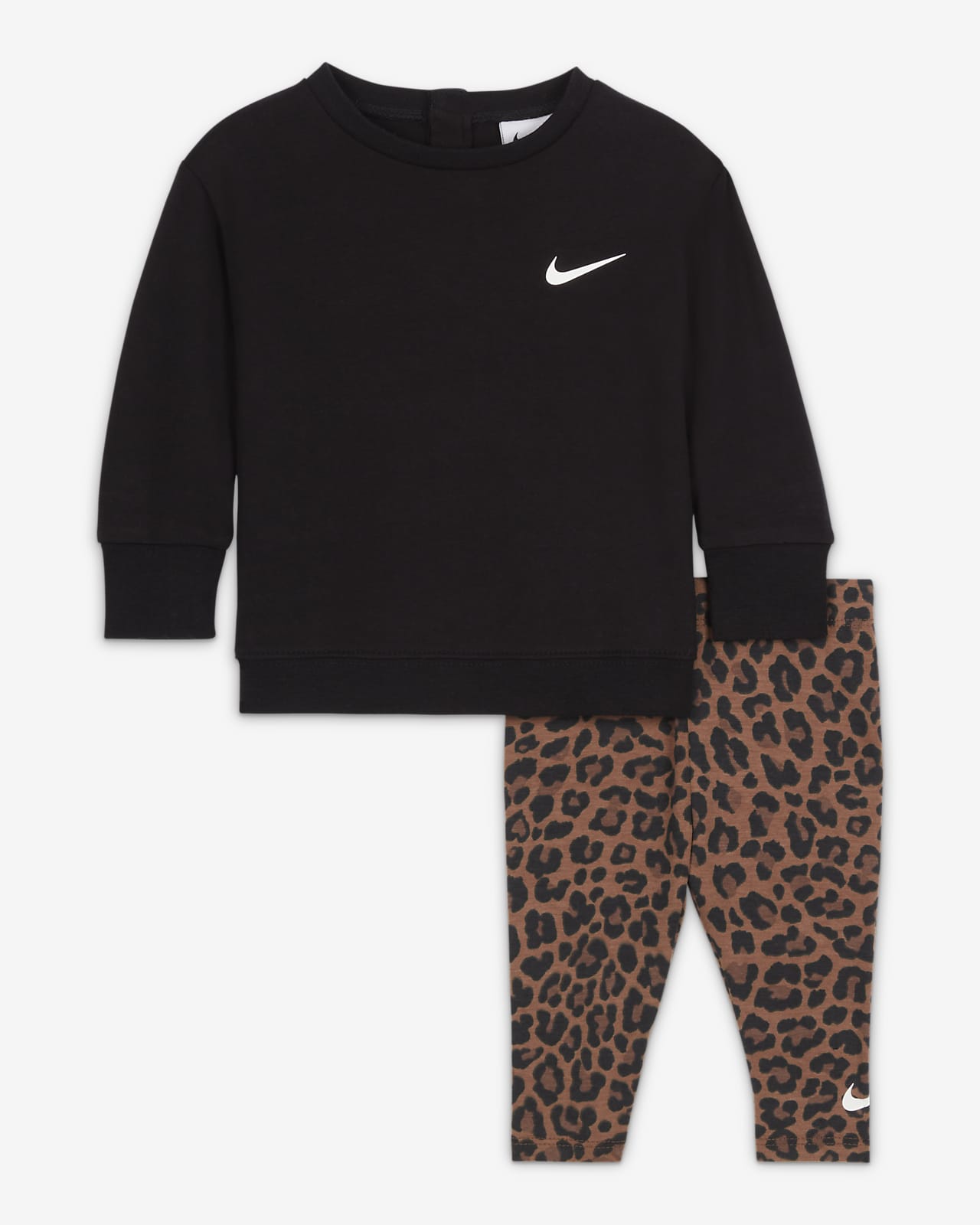officieel kleding Pool Nike Baby Crew and Leopard Leggings Set. Nike.com