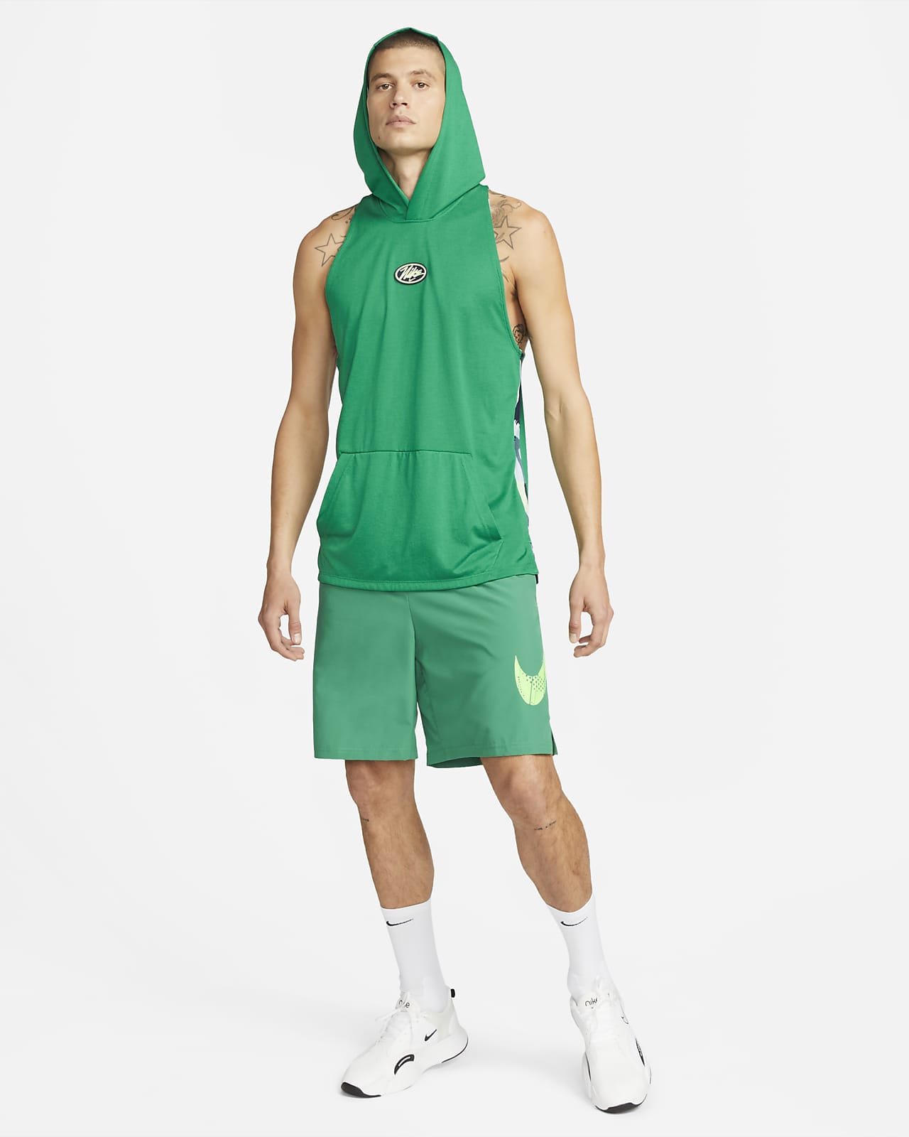 green nike tank