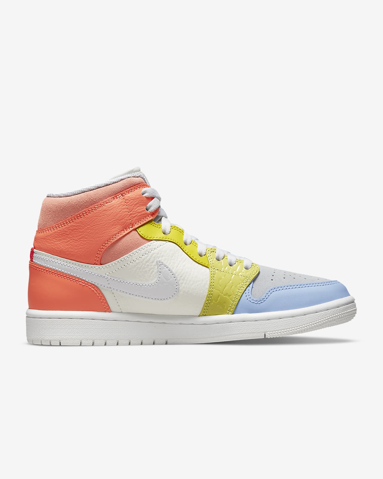 air jordan 1 mid yellow orange