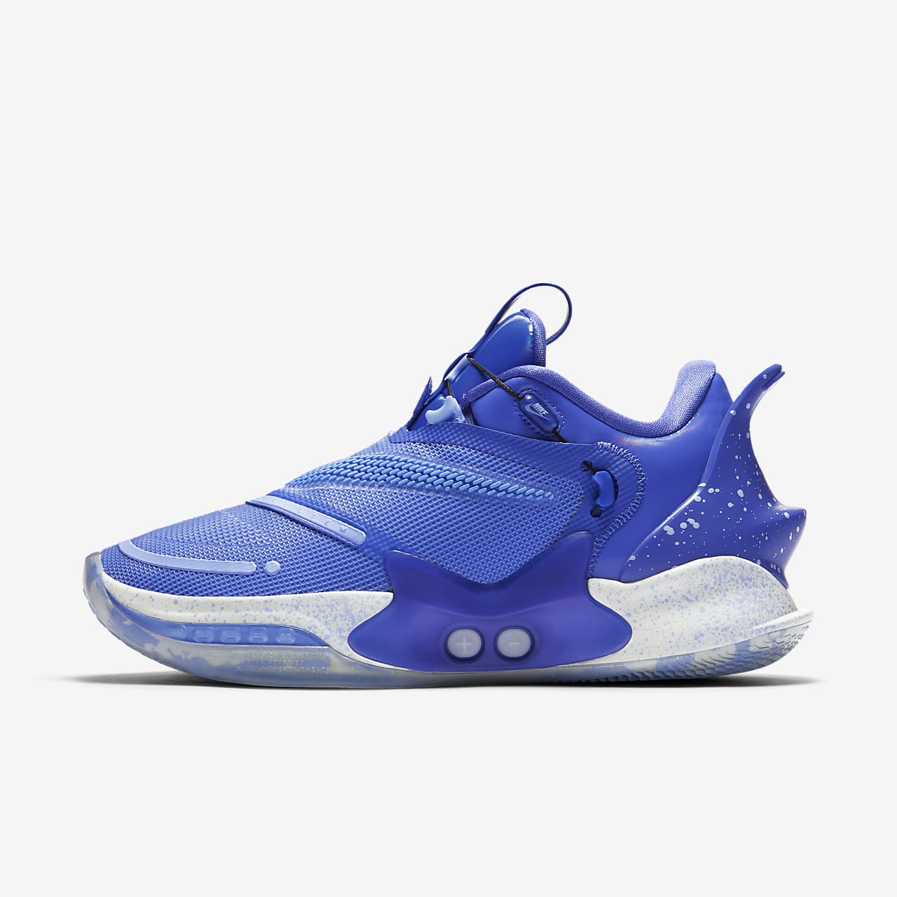 blue basketball shoe