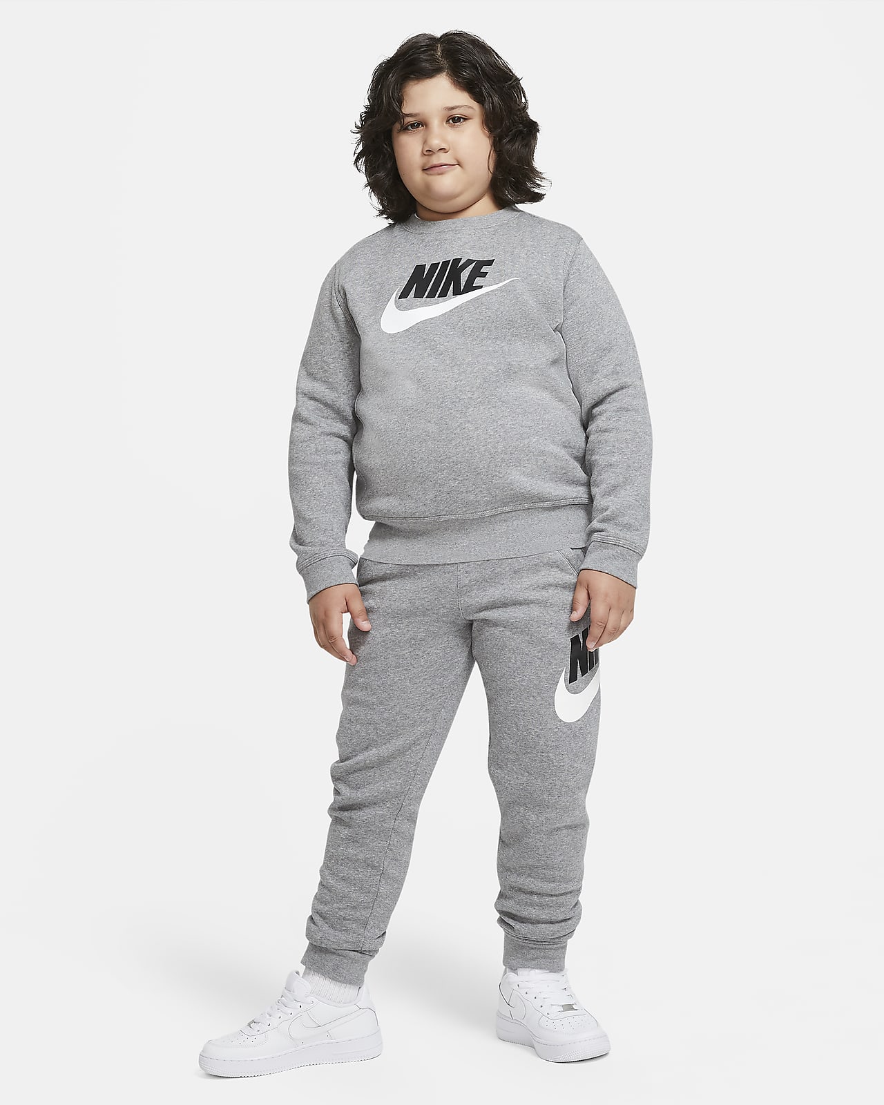 Maglia a girocollo Nike Sportswear Club Fleece (Extended Size) - Ragazzo.  Nike IT