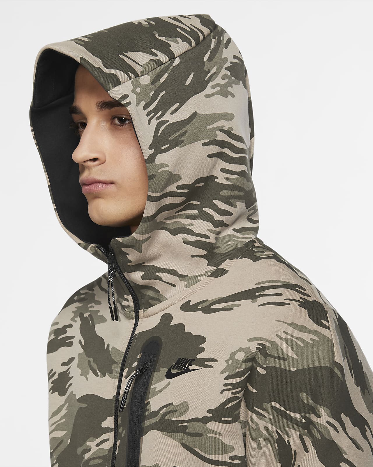 nike sportswear camo hoodie