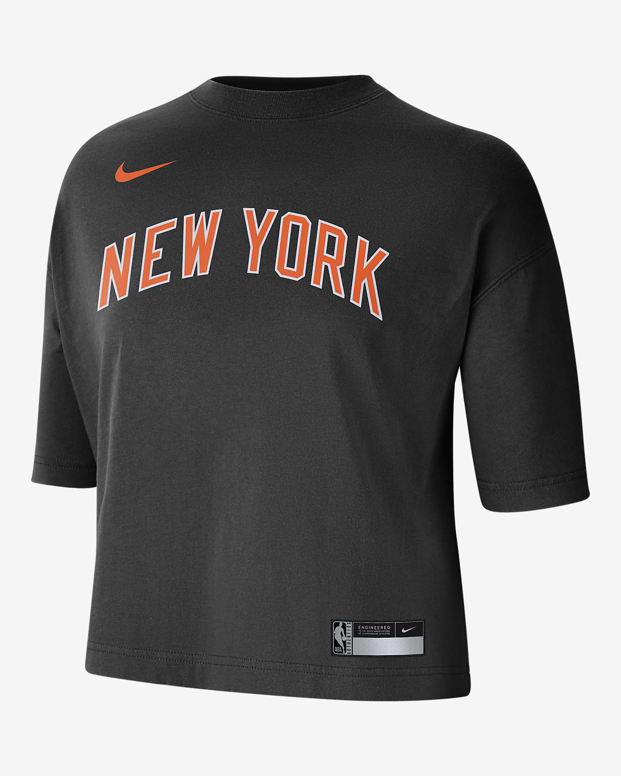 pacífico lema Además New York Knicks Courtside City Edition Women's Nike NBA T-Shirt. Nike.com