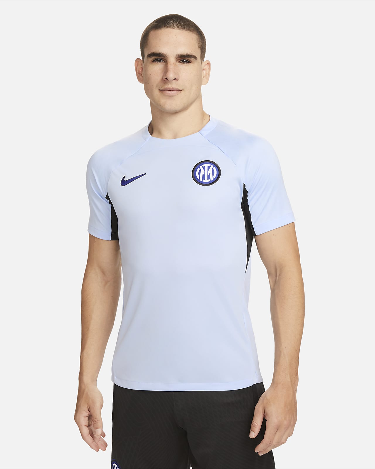 Inter de Milán Strike Camiseta de fútbol de tejido Knit Nike Dri-FIT - Hombre