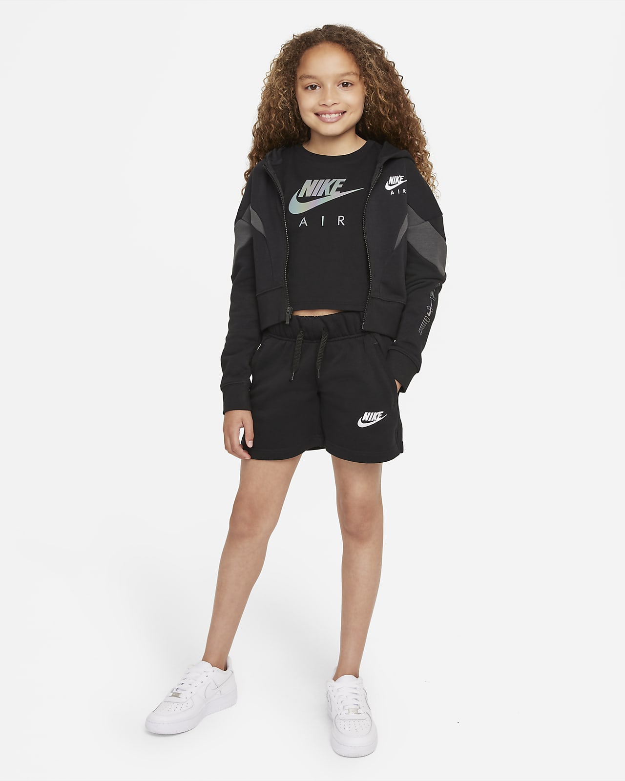 nike girls zip hoodie