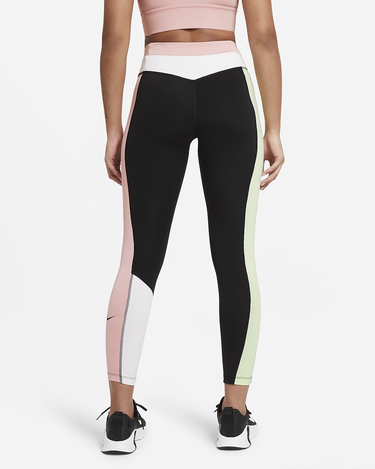 color block leggings nike