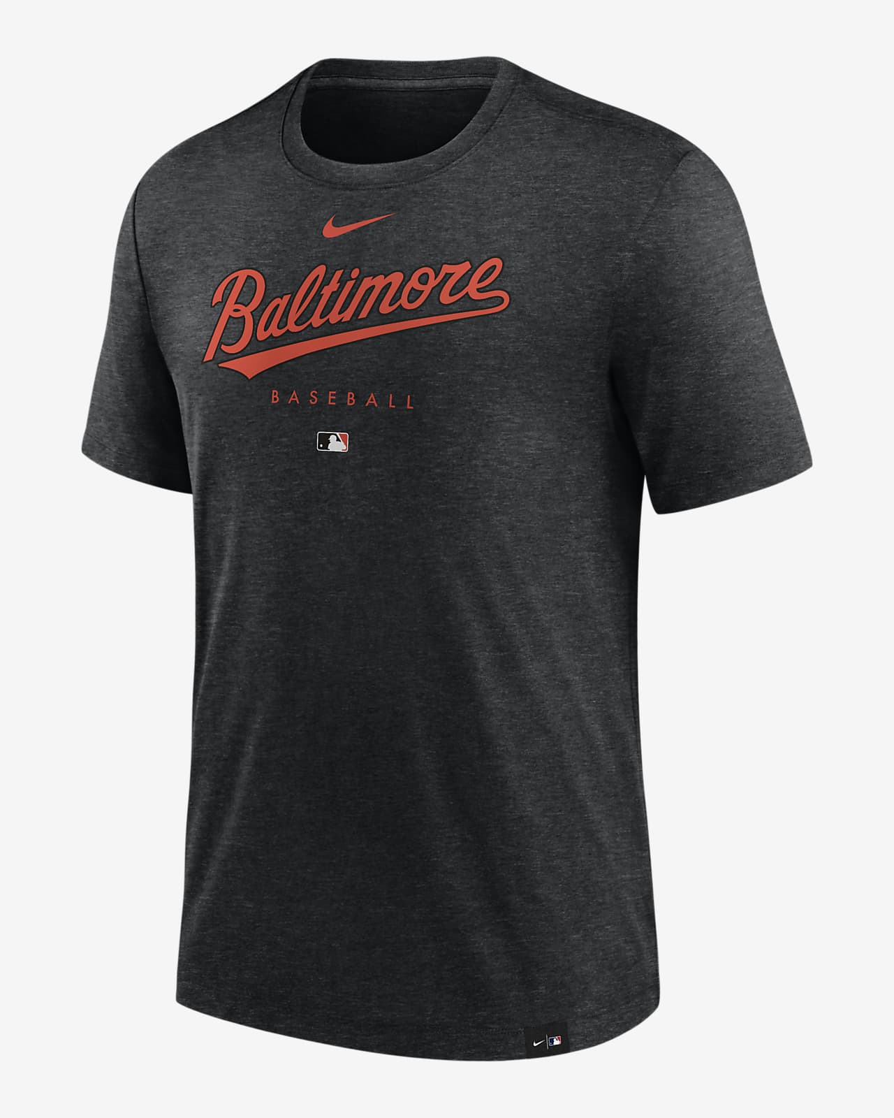 Men's Nike Black/Orange Baltimore Orioles Authentic Collection