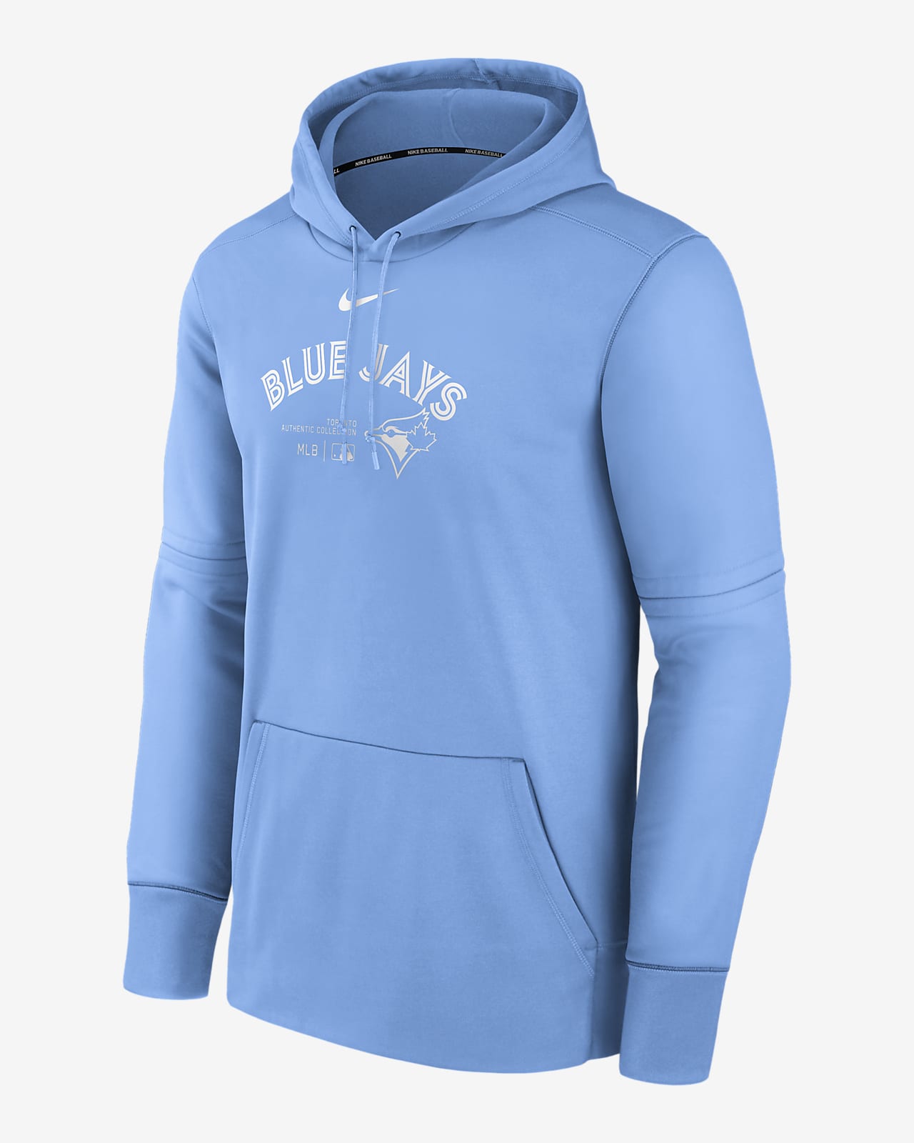 Toronto Blue Jays Authentic Collection Practice Men's Nike Therma MLB Pullover Hoodie