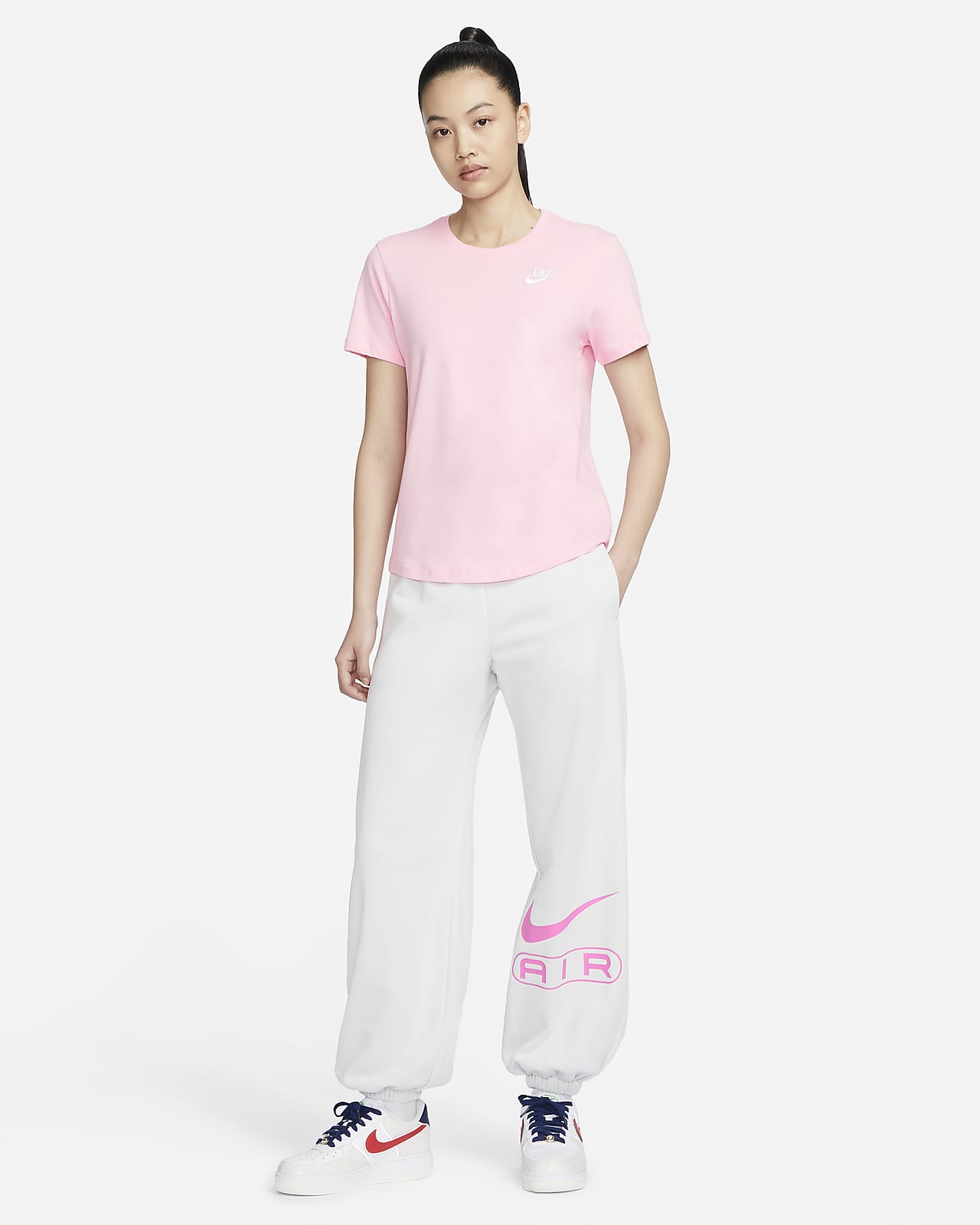 Nike NSW LOGO TRACKSUIT SET Pink - pink