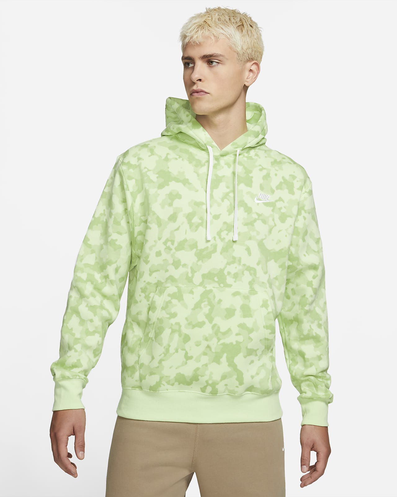 nike mens hoodie green