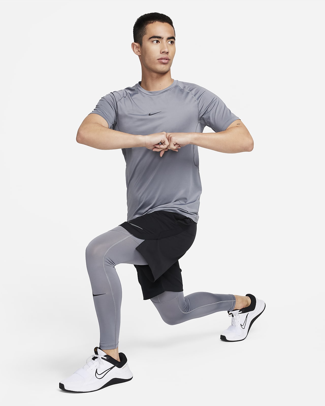 Nike Girl's Pro Leggings S Carbon : Clothing, Shoes  